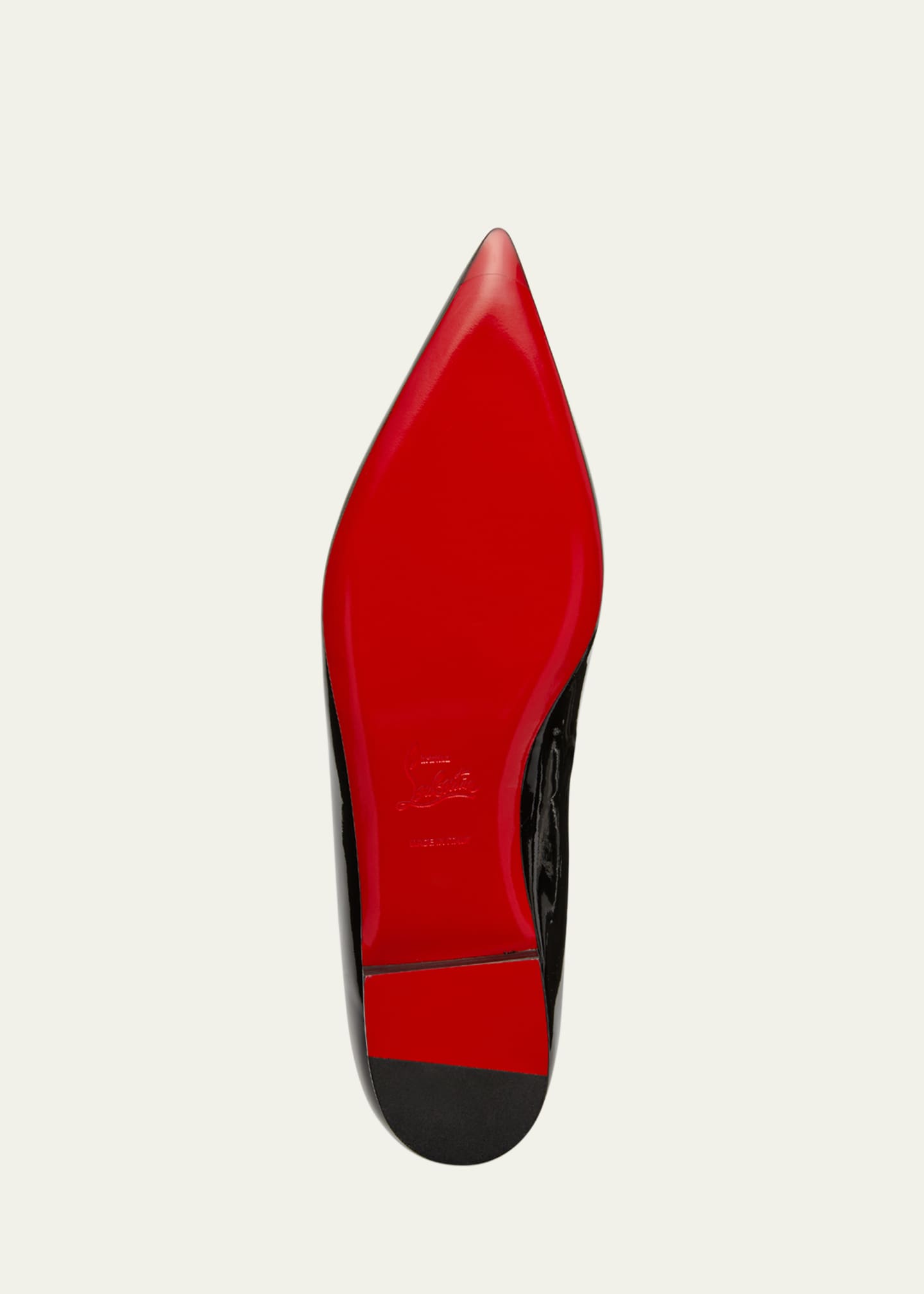 Christian Louboutin Hot Chickita Patent Red Sole Ballerina Flats Bergdorf Goodman