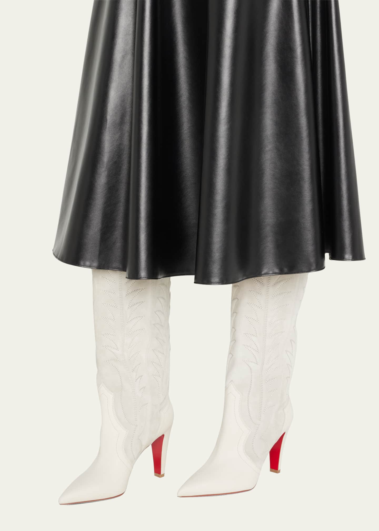 christian louboutin patent flats