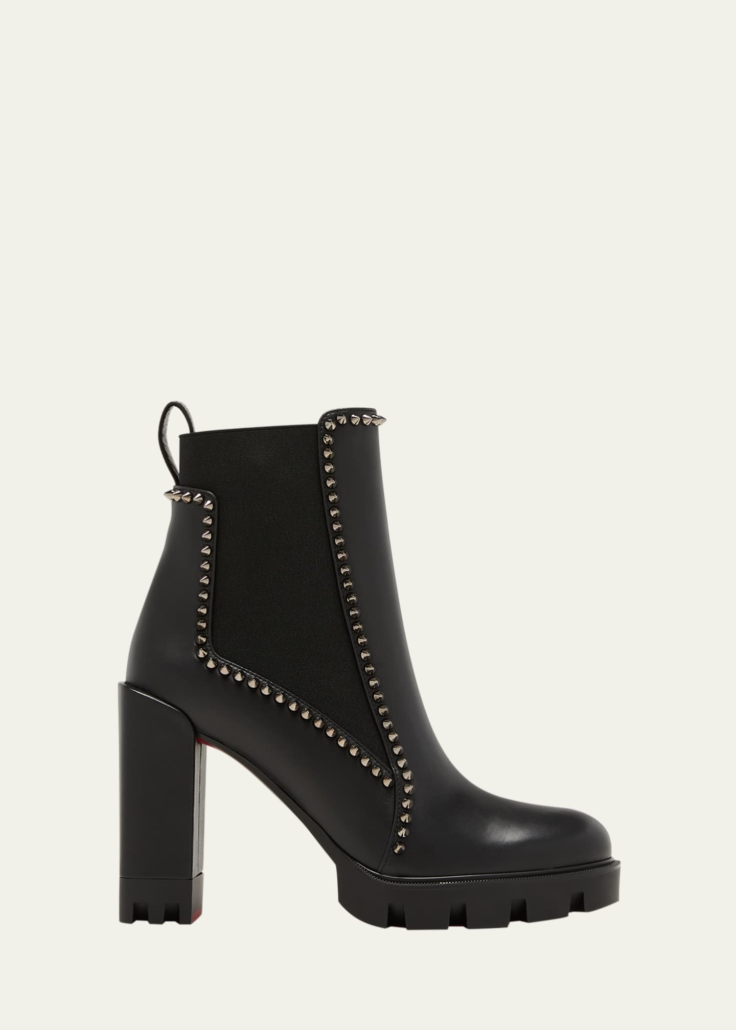 Red sole ankle boots on sale