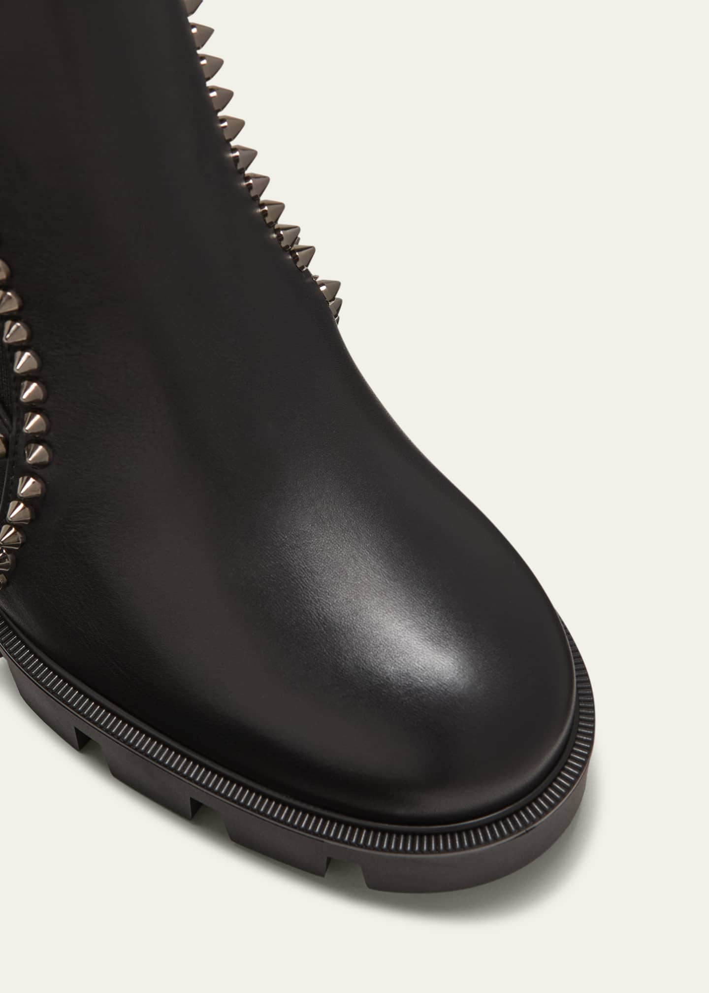 Studded Leather Boots in Black - Christian Louboutin