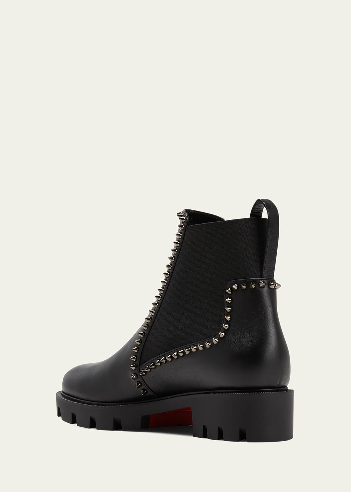 Christian Louboutin Outline Spike Ankle Booties