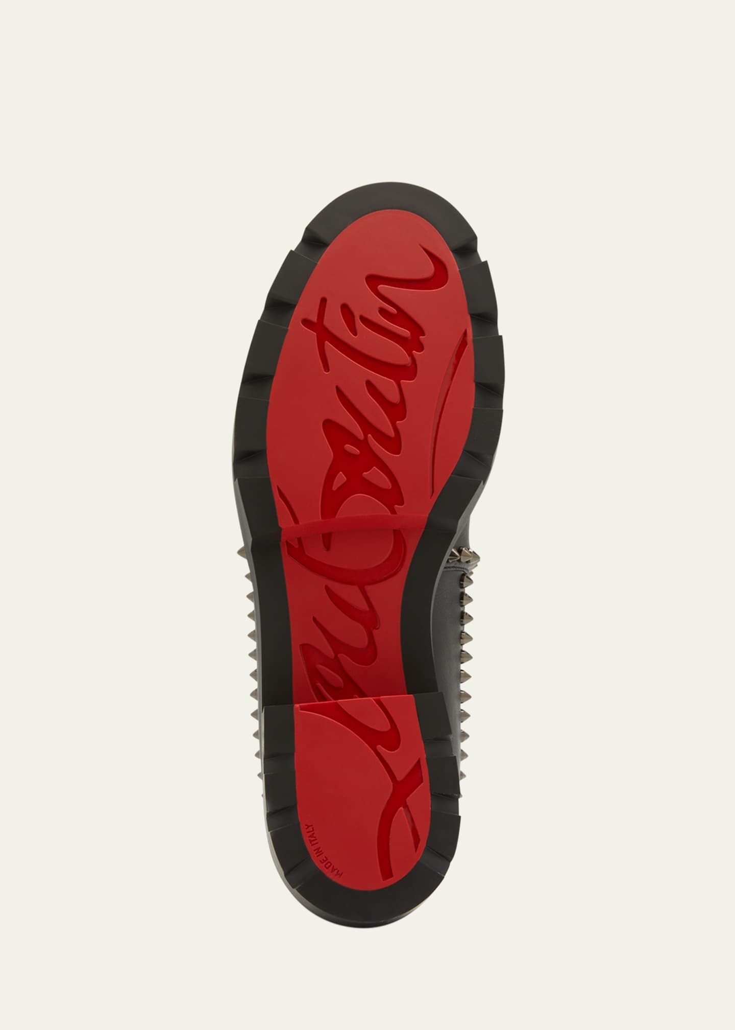 Christian Louboutin Out Lina Spike Red Sole Ankle Boots Image 6 of 7