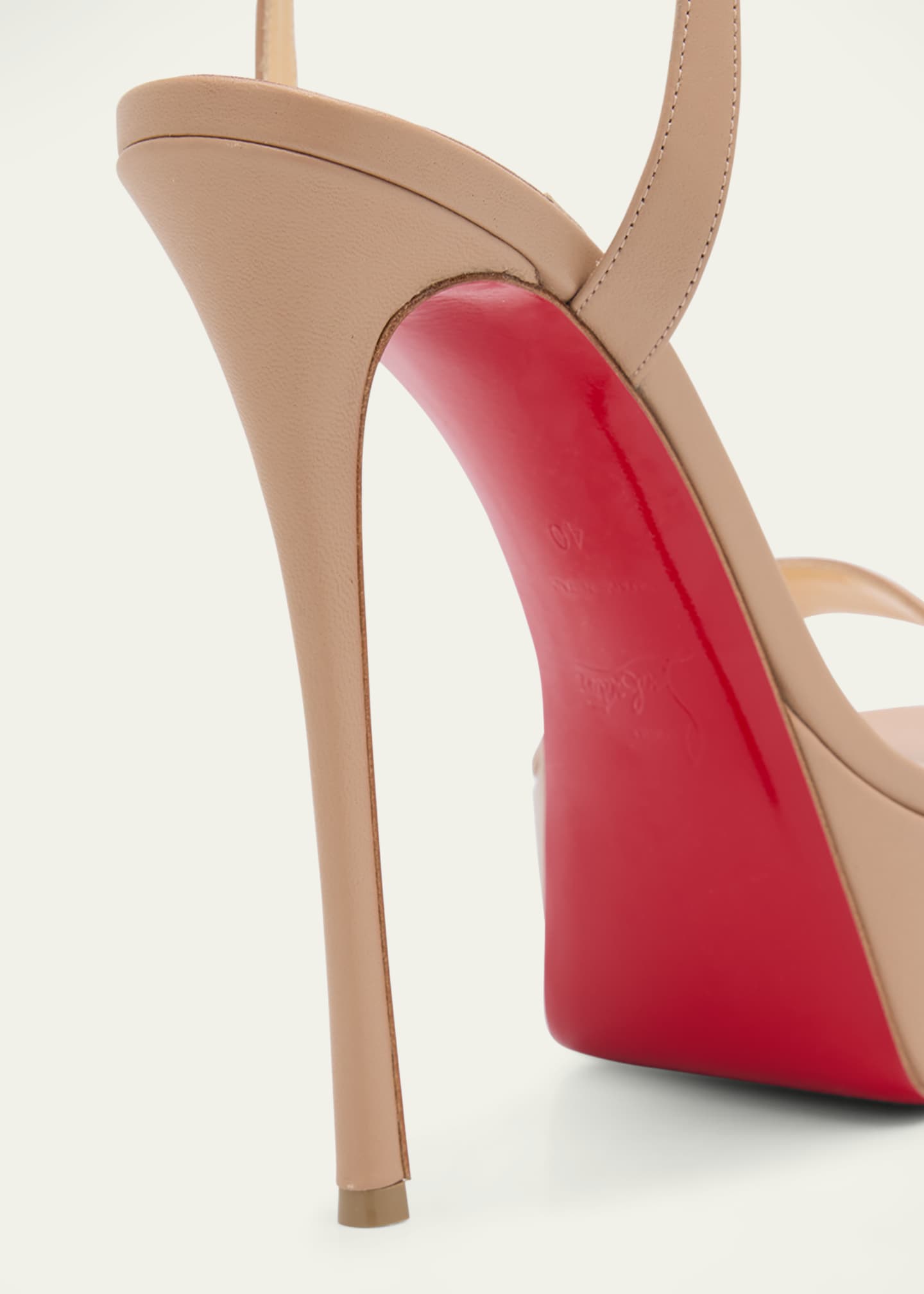 Christian Louboutin Loubi Queen Red Sole Platform Sandals Image 5 of 6
