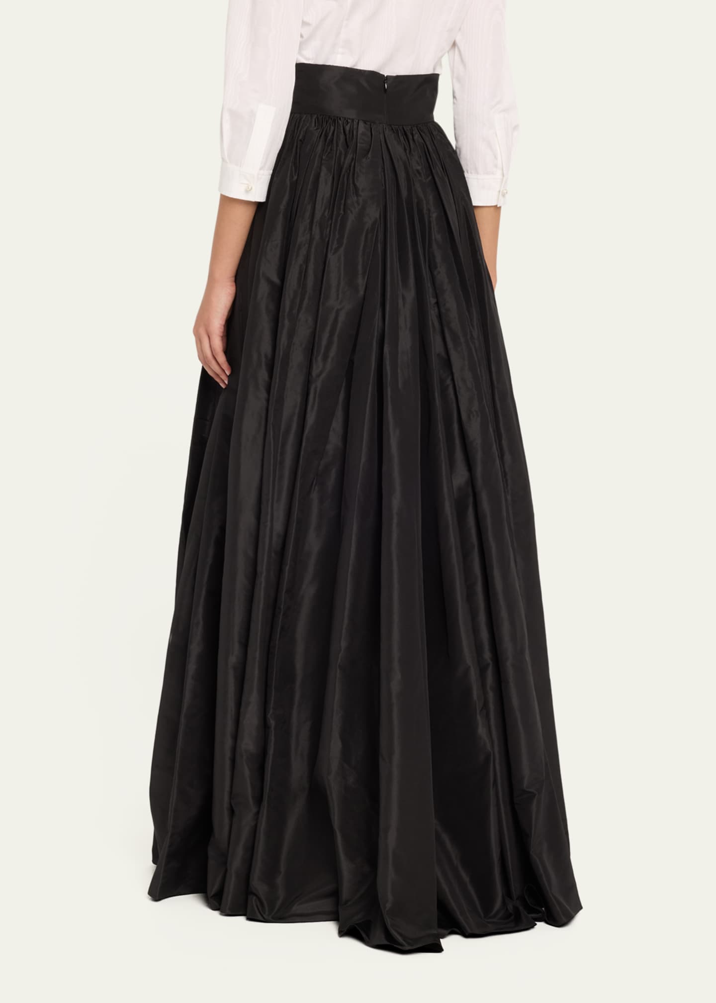 Carolina Herrera Pleated Silk Ball Skirt Image 3 of 5
