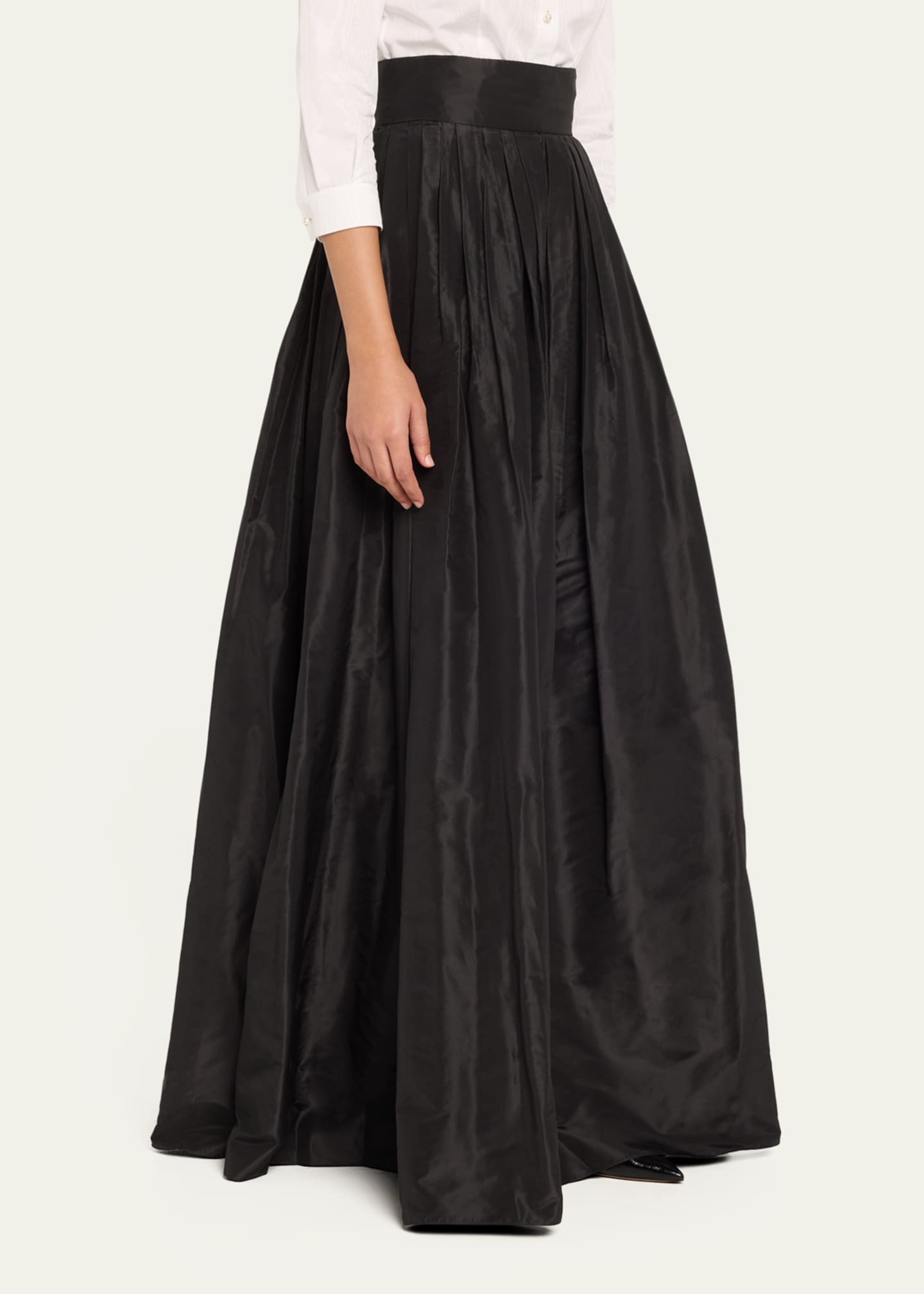 Carolina Herrera Pleated Silk Ball Skirt Image 4 of 5