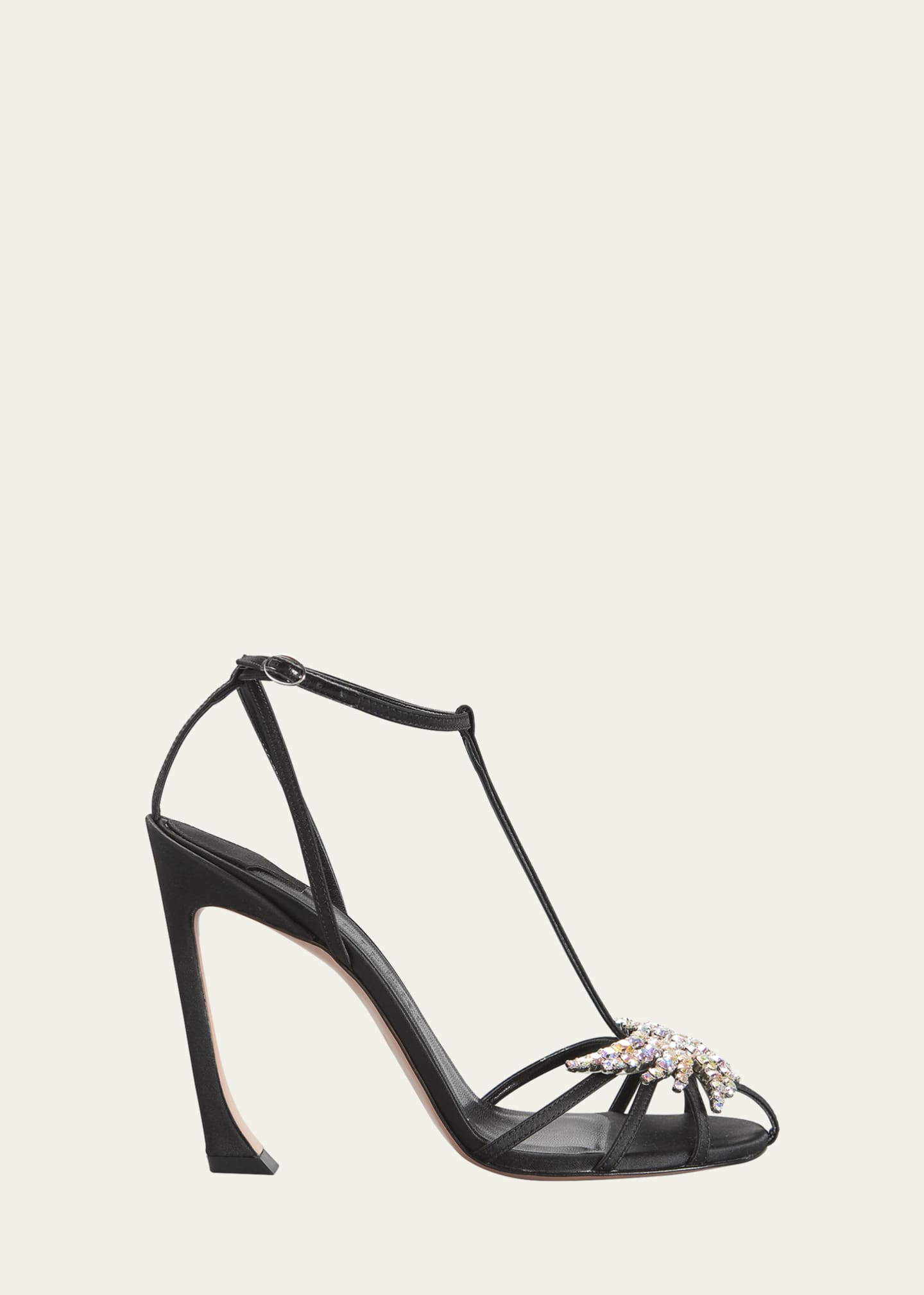 Piferi Maggio Crystal Satin T Strap Sandals Bergdorf Goodman