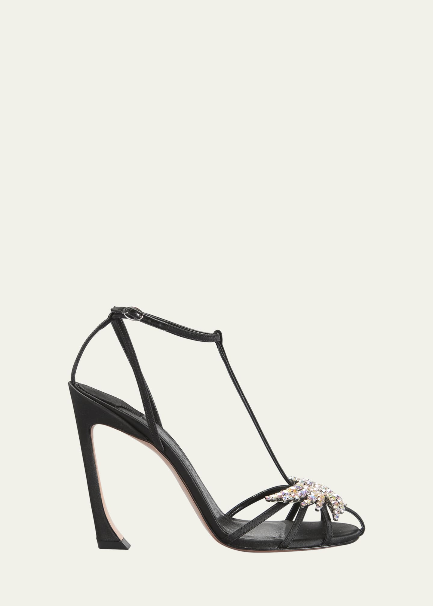 Piferi Maggio Crystal Satin T-Strap Sandals - Bergdorf Goodman