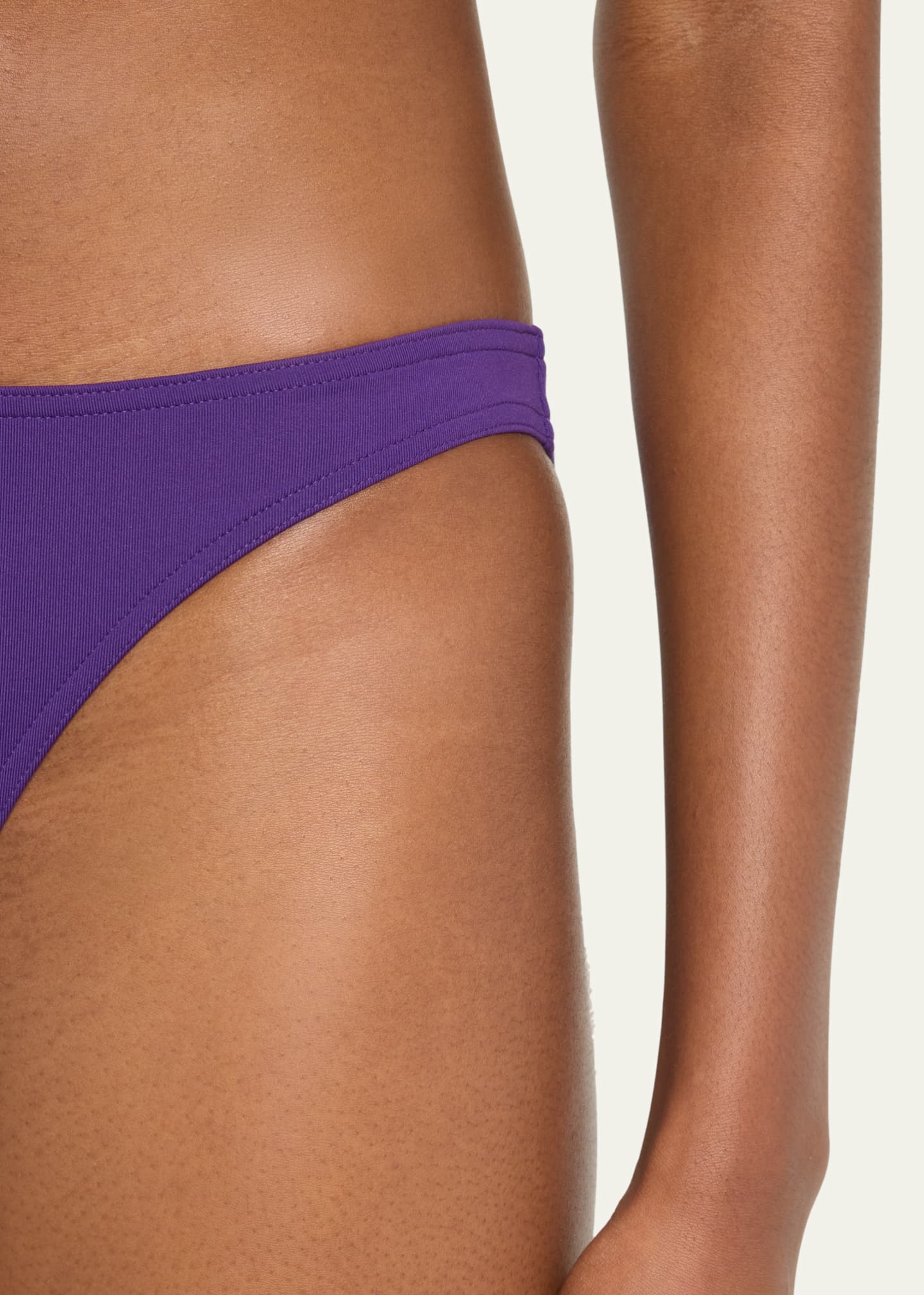 Eres Fripon Solid Low-Rise Hipster Bikini Bottoms Image 5 of 5