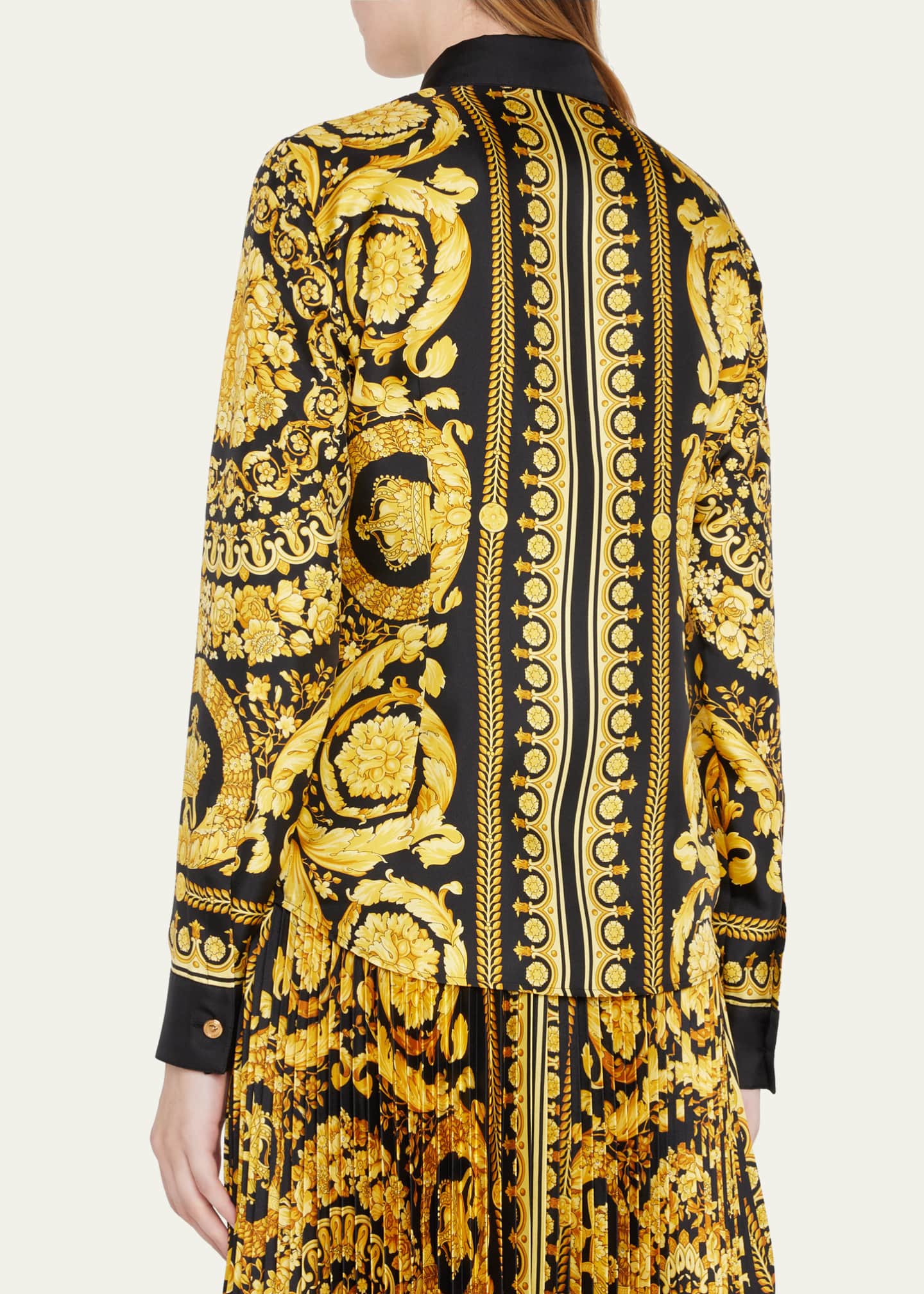 Versace Baroque Heritage Silk Formal Shirt Bergdorf Goodman