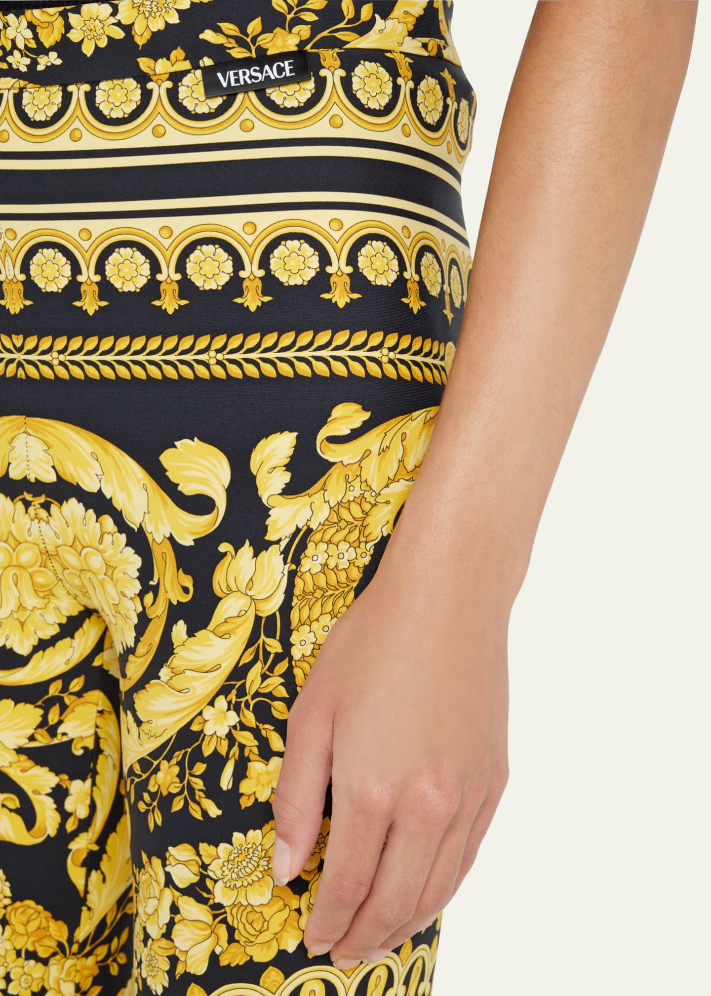 Versace Baroque Heritage Print Leggings Bergdorf Goodman