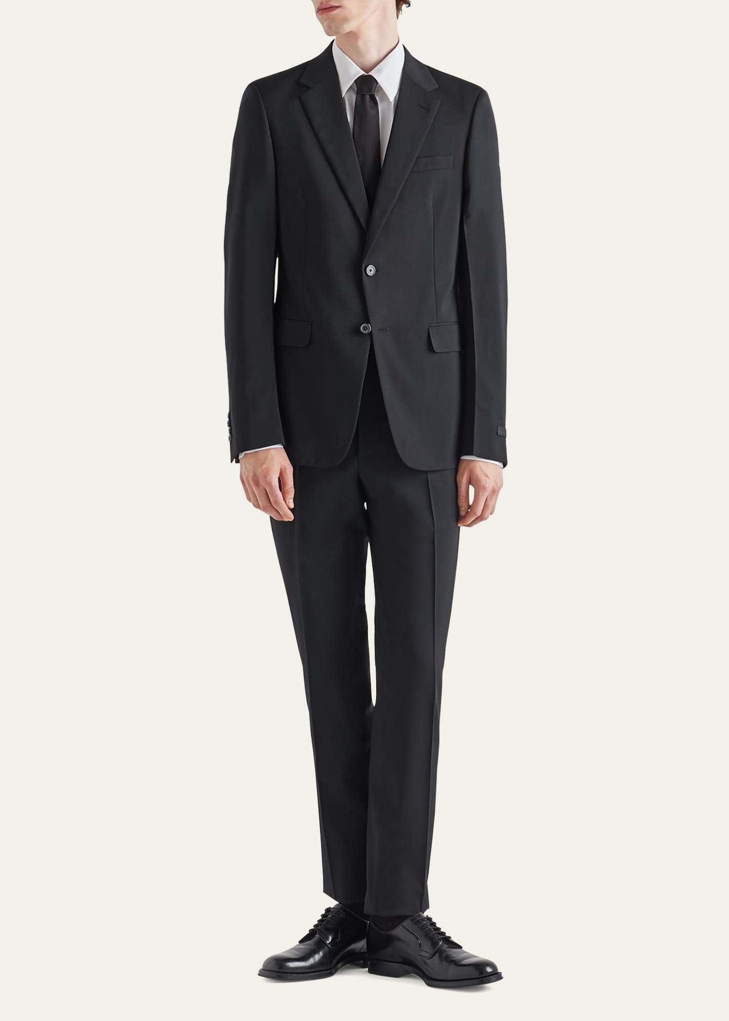 Prada Men's Wool-Mohair Solid Suit - Bergdorf Goodman Prada Men's Wool-Mohair Solid Suit - Bergdorf Goodman