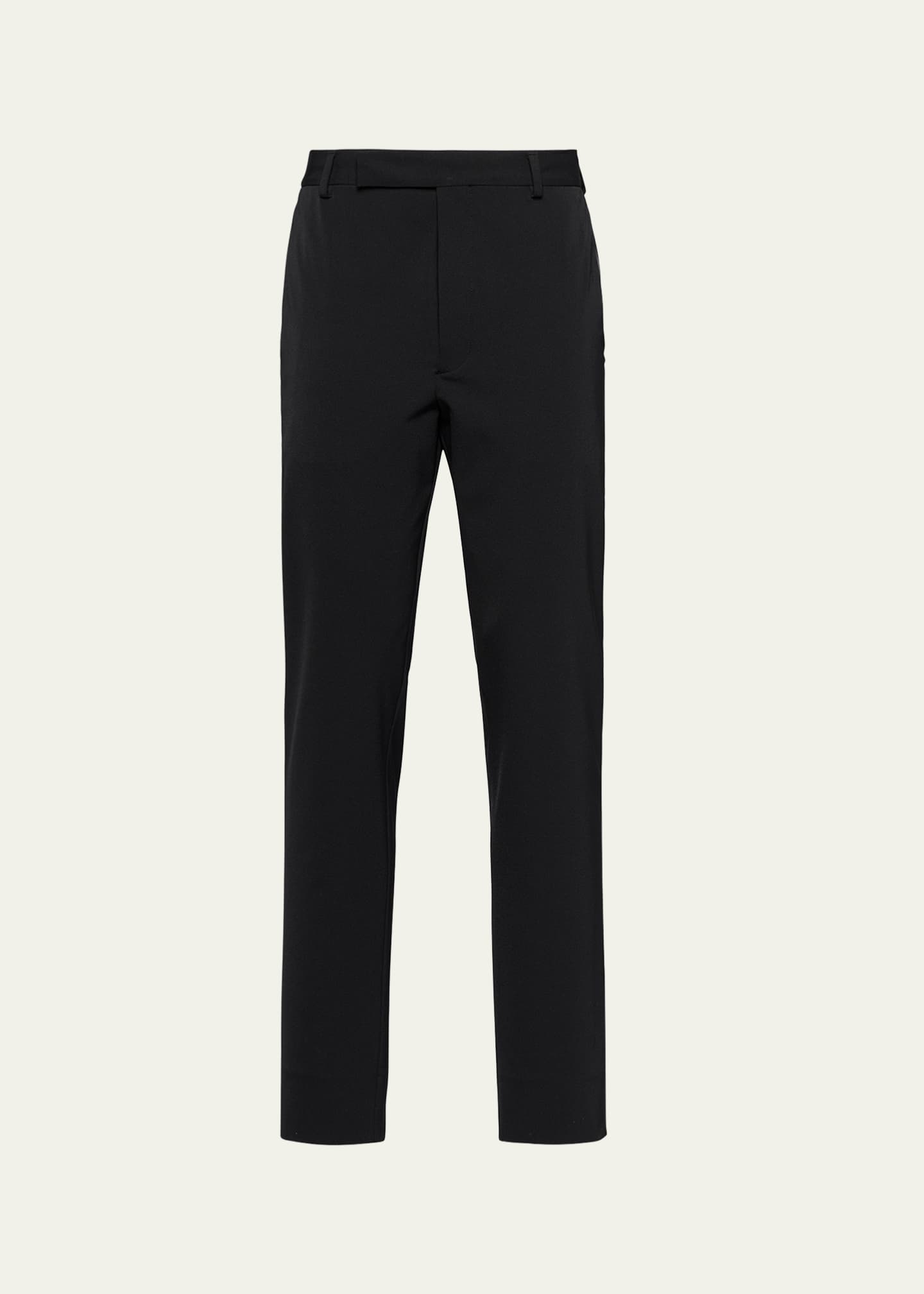 極美品 PRADA tech nylon slacks 黒 ストレッチ 48-