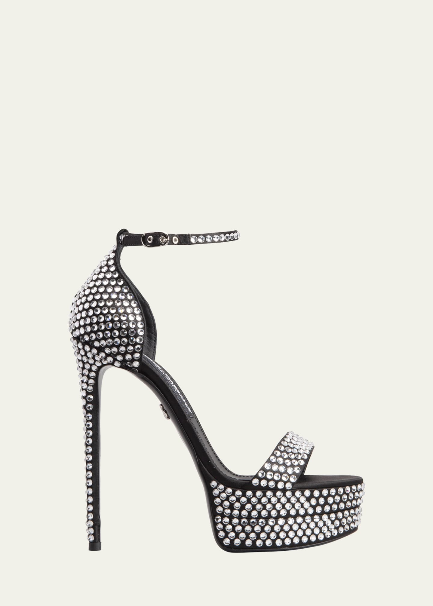 Dolce&Gabbana 105mm Strass Ankle-Strap Platform Sandals - Bergdorf Goodman