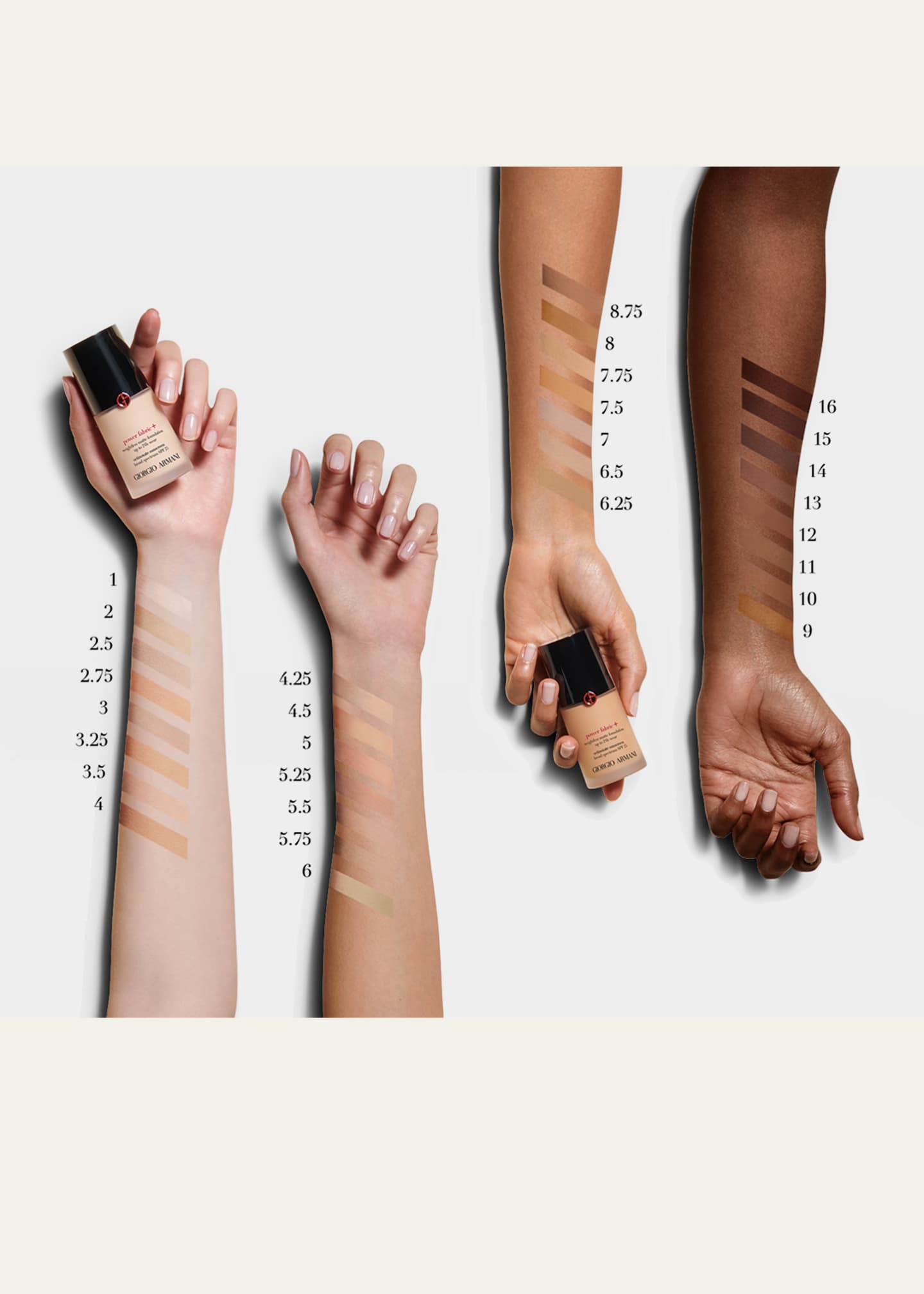ARMANI beauty Power Fabric+ Matte Foundation with Broad-Spectrum SPF 25 Image 3 of 5