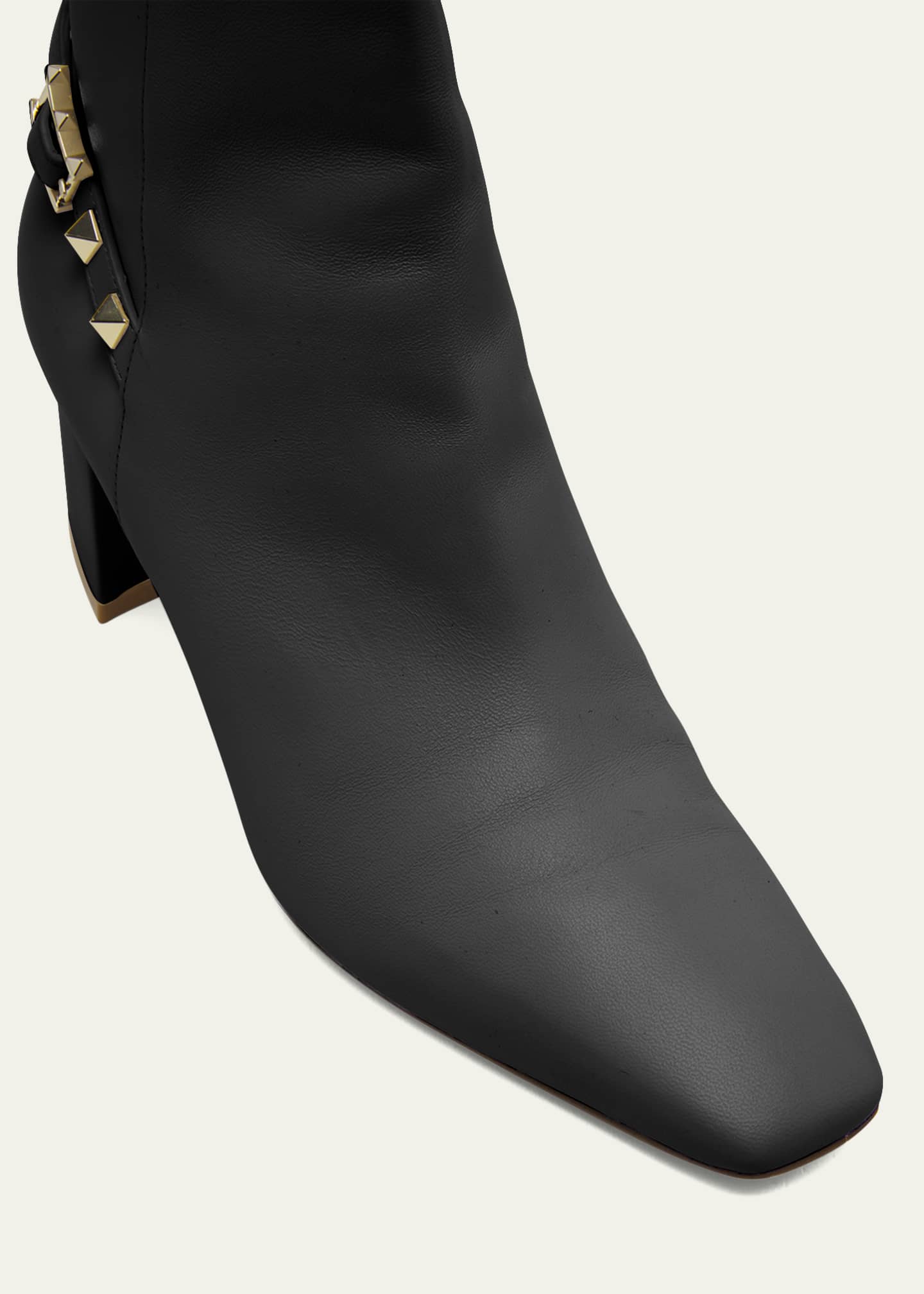 Valentino rockstud block heel bootie hotsell