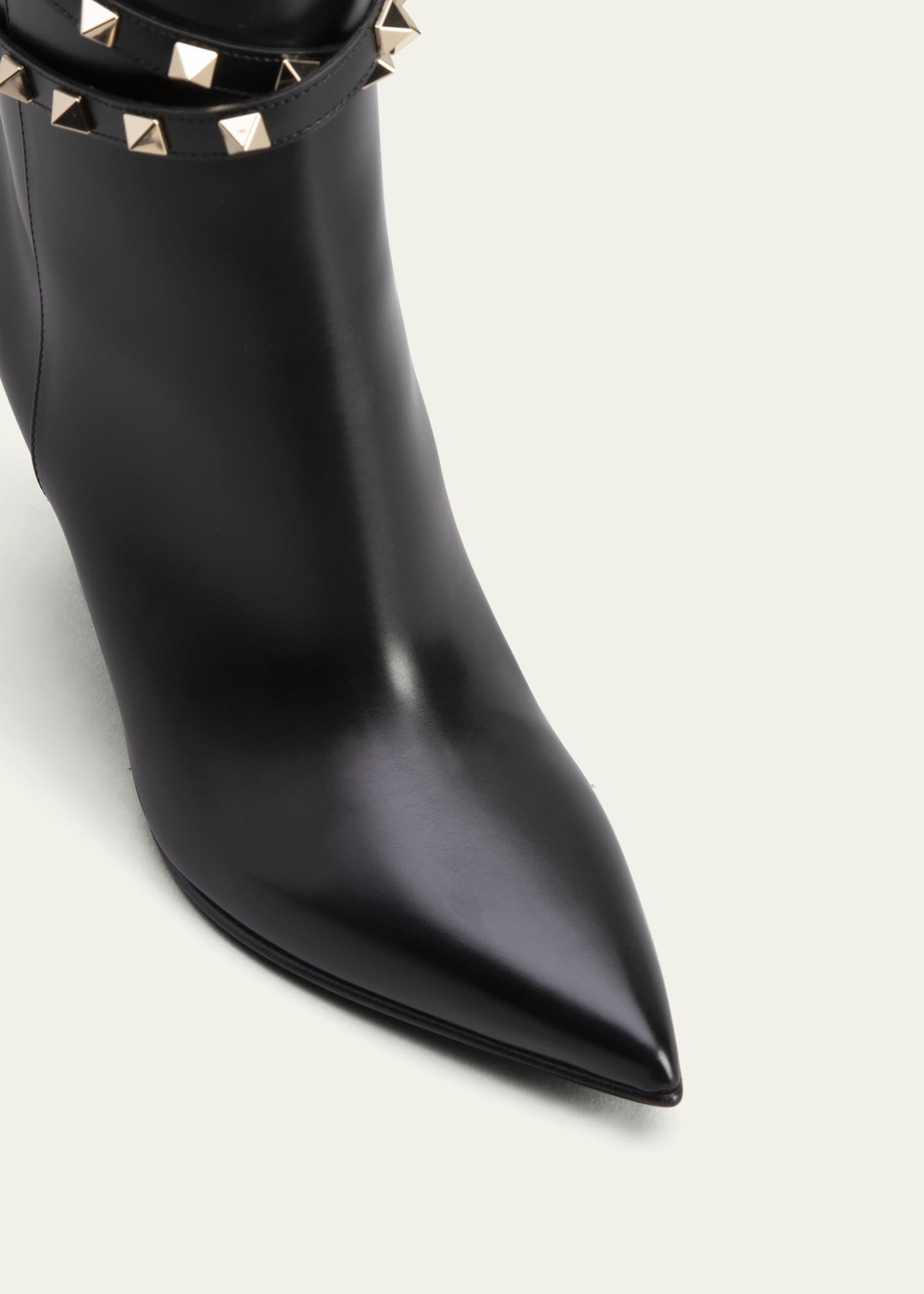 Valentino Garavani Rockstud Calfskin Western Ankle Booties - Bergdorf  Goodman