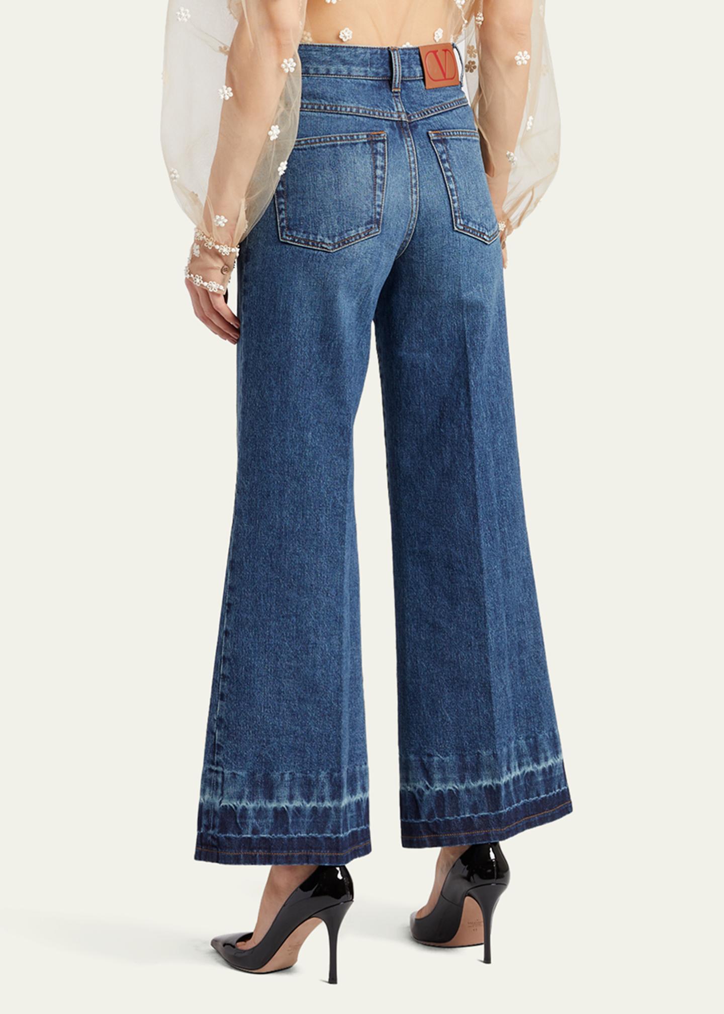Jean Valentino Garavani Droit Blanchi – Taille 28 – 100% Coton – Neuf Avec étiquette