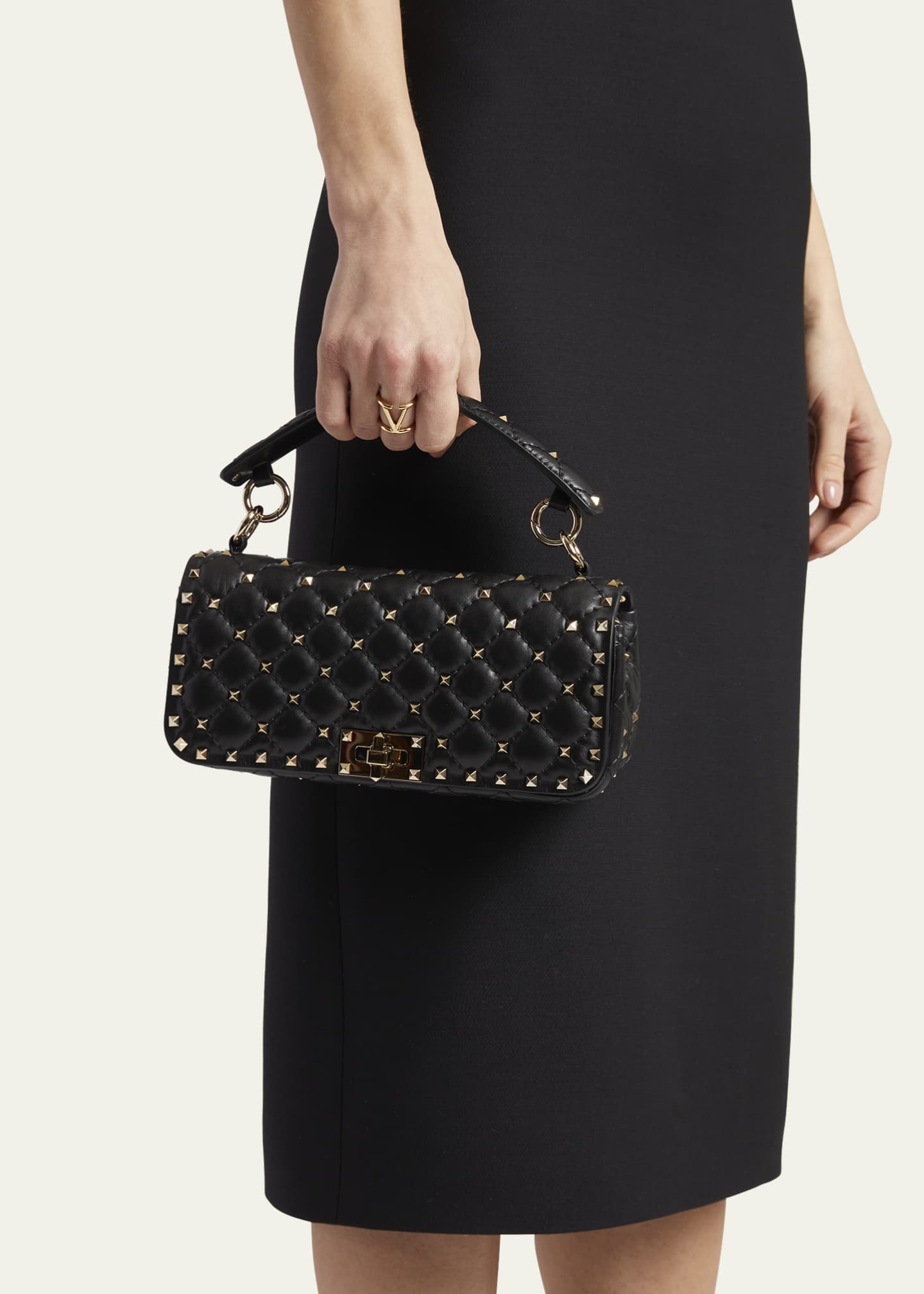 Valentino rockstud quilted bag online