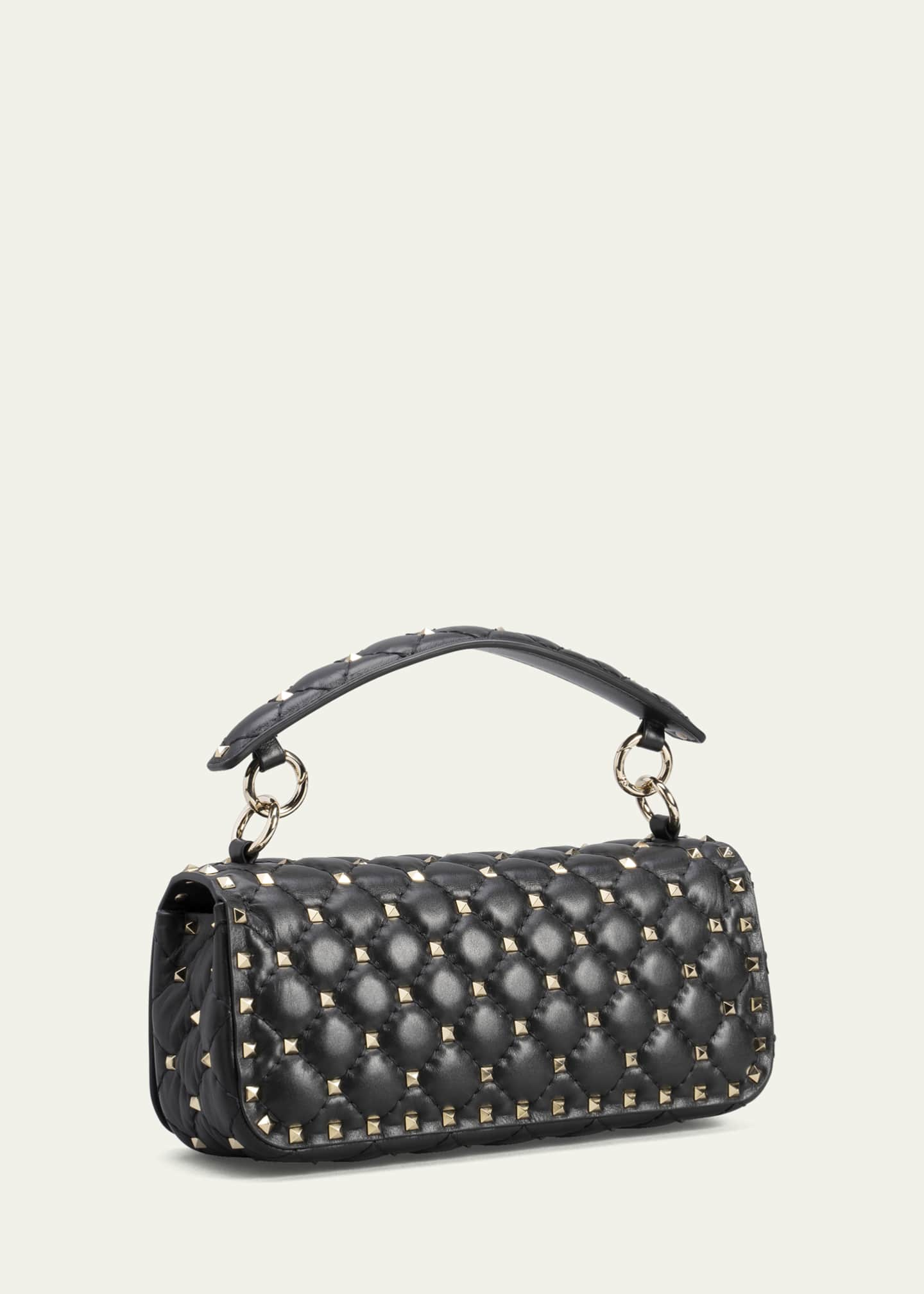 Valentino Garavani Rolling Rockstud Small Shoulder Bag, Black - Bergdorf  Goodman