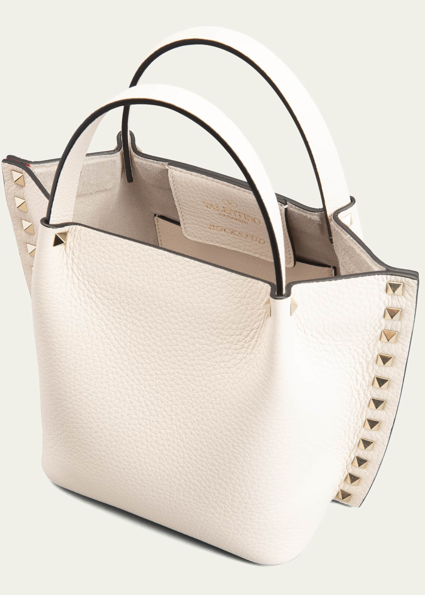 Valentino rockstud double 2025 handle tote
