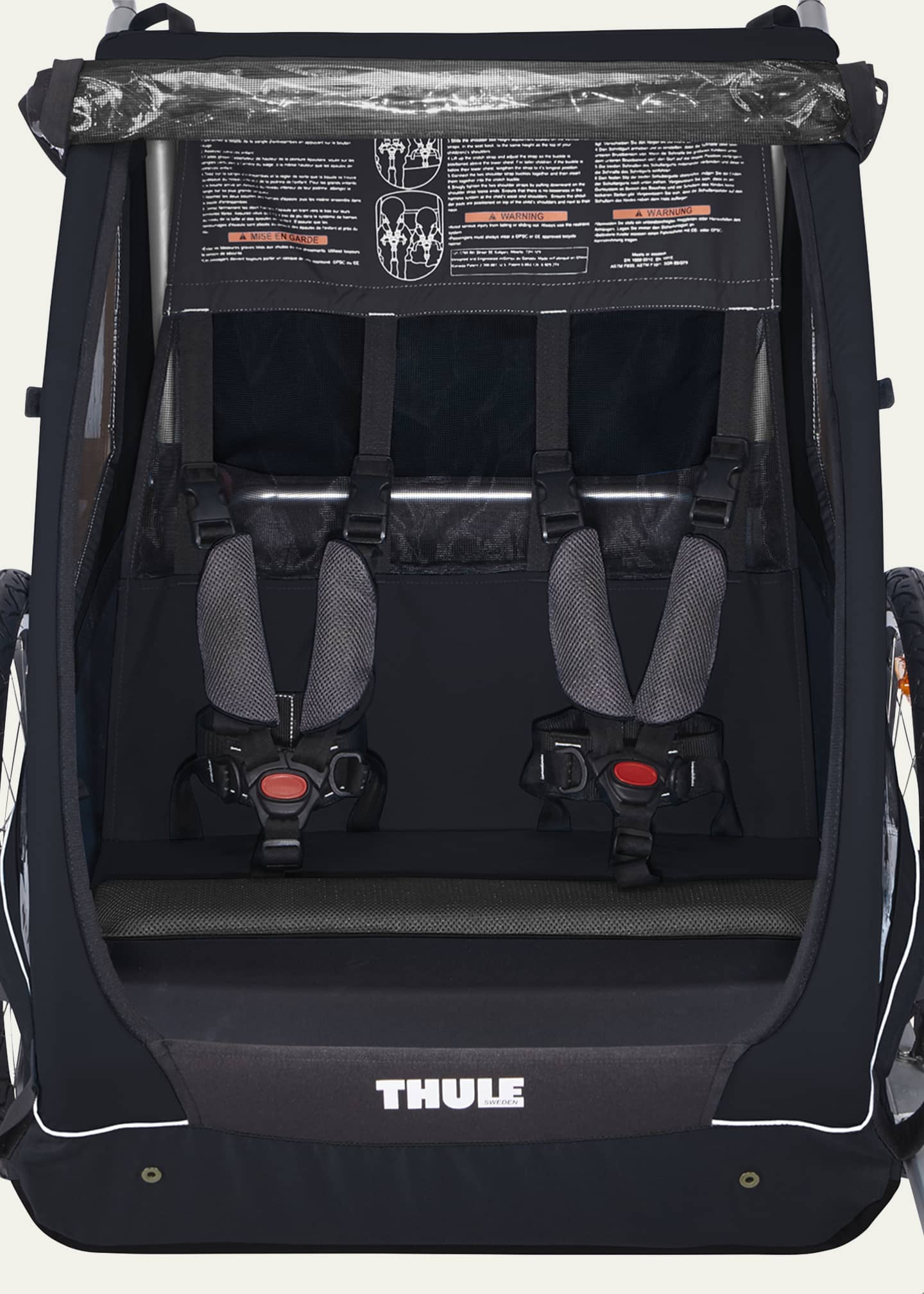 Thule Kid s Coaster XT 2 Seat Bike Trailer Black Bergdorf Goodman