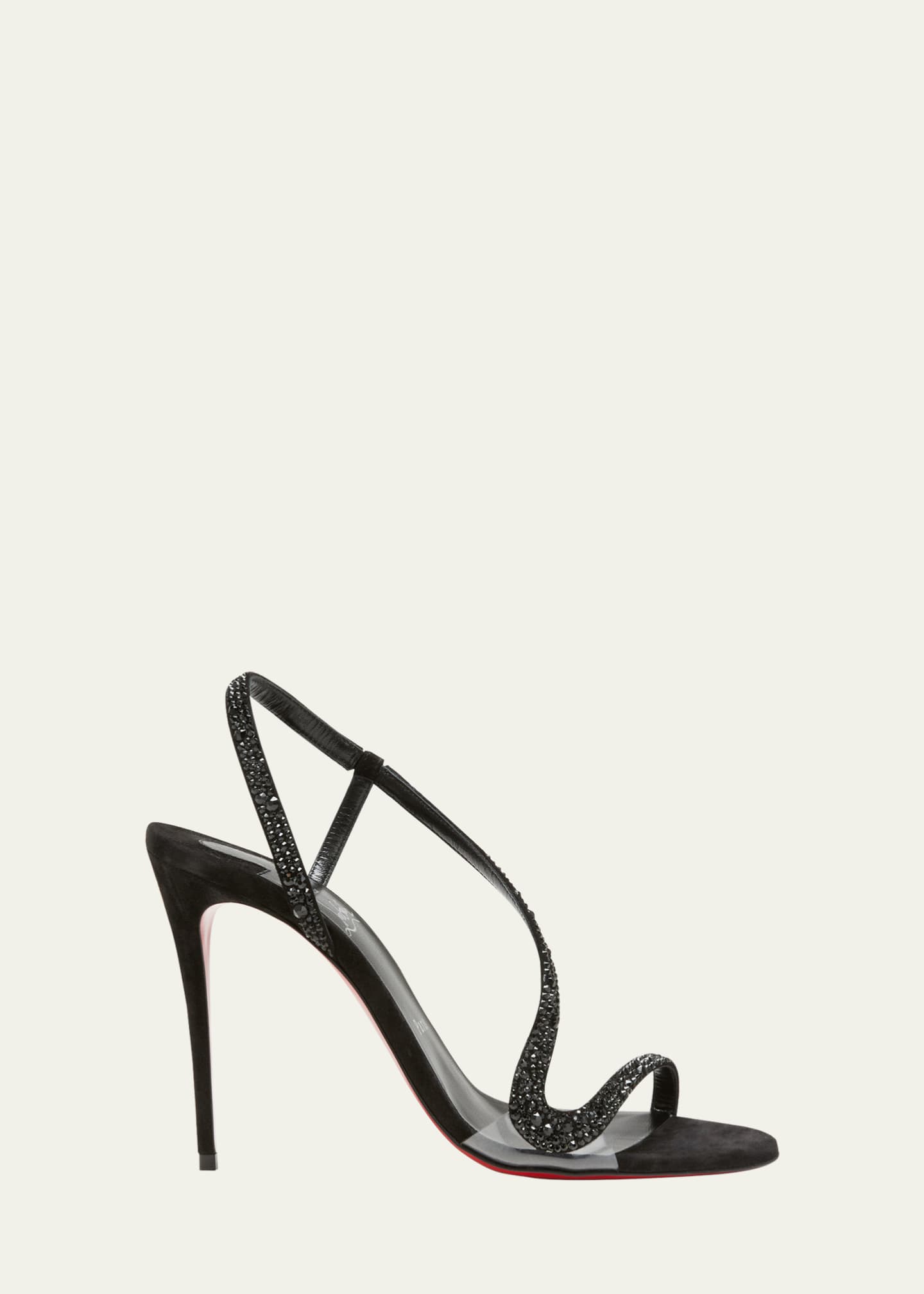 Christian Louboutin Rosalie Strass Red Sole Stiletto Sandals - Bergdorf ...