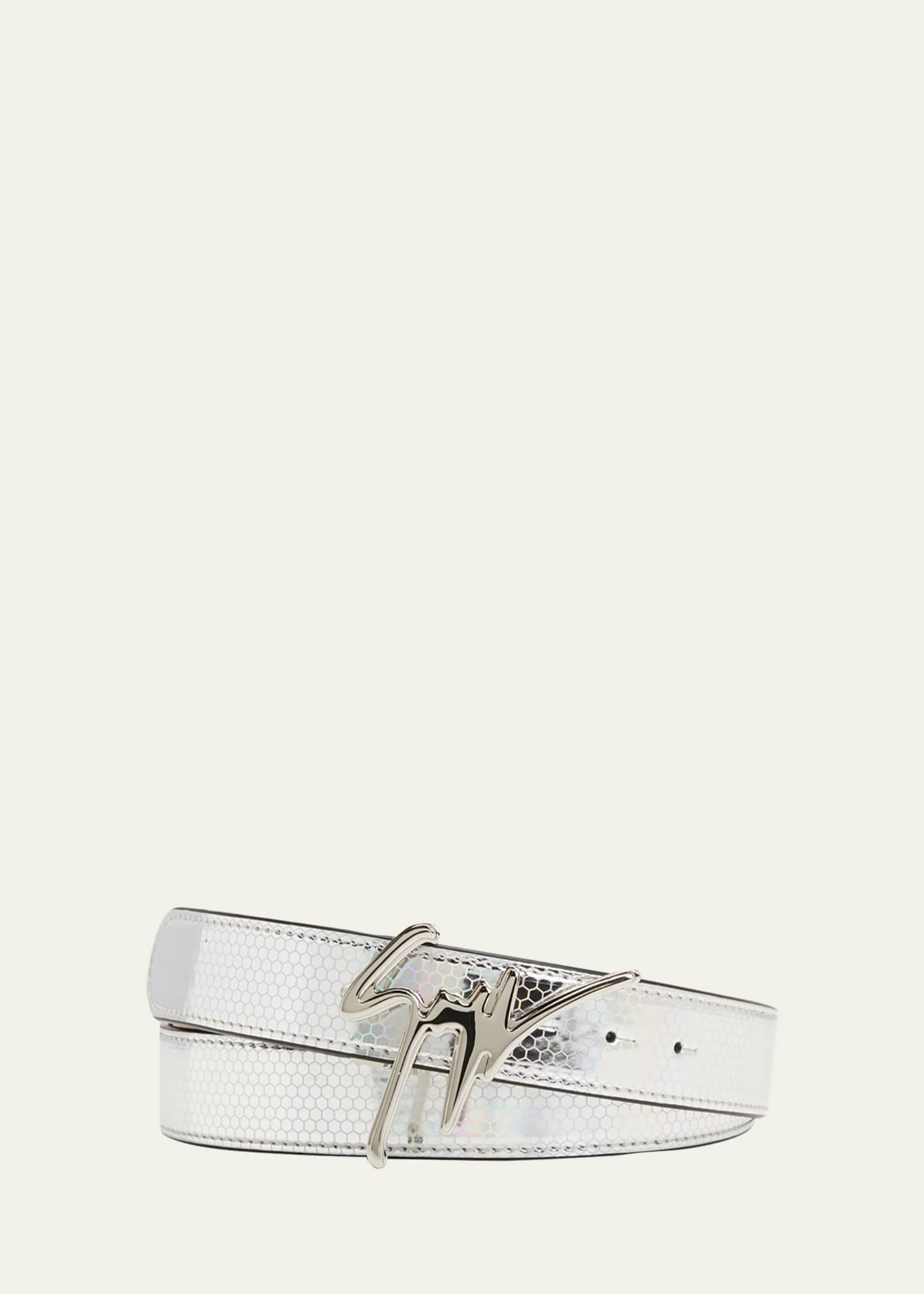 White giuseppe belt sale