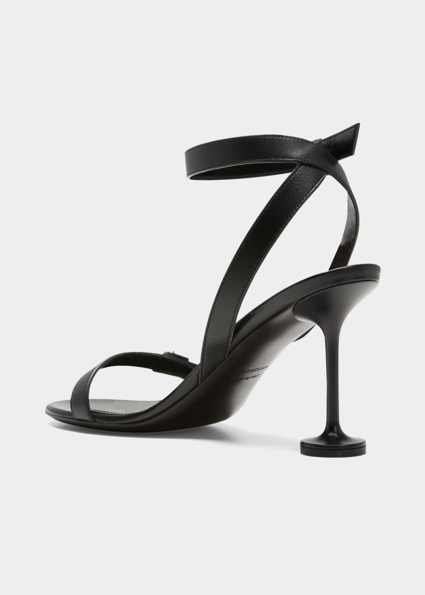 Balenciaga Afterhour Logo Ankle-Strap Sandals - Bergdorf Goodman