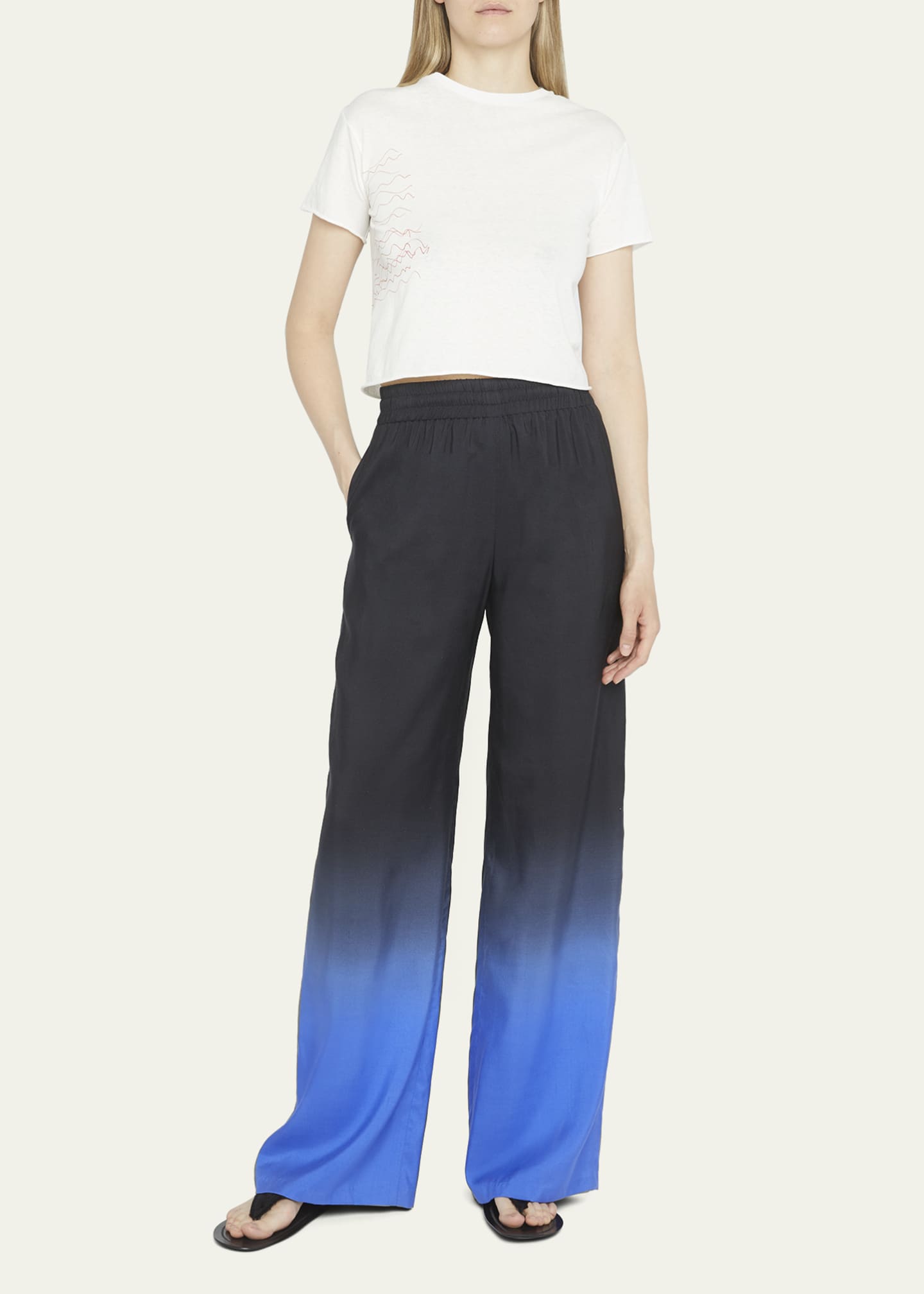 THE ROW Avante Ombre WideLeg Pants Bergdorf Goodman
