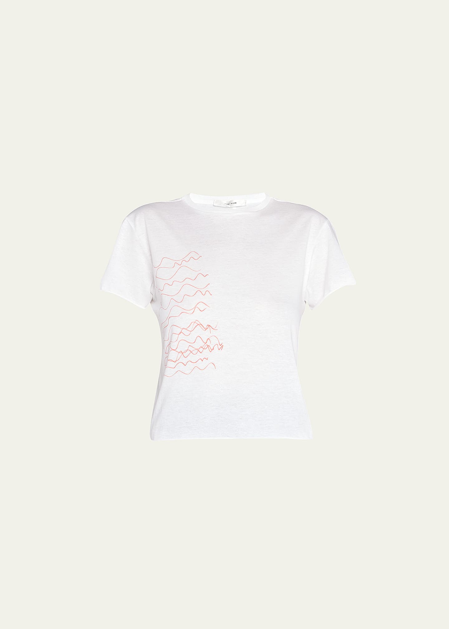 THE ROW The Ocean Squiggle-Print Jersey T-Shirt - Bergdorf Goodman