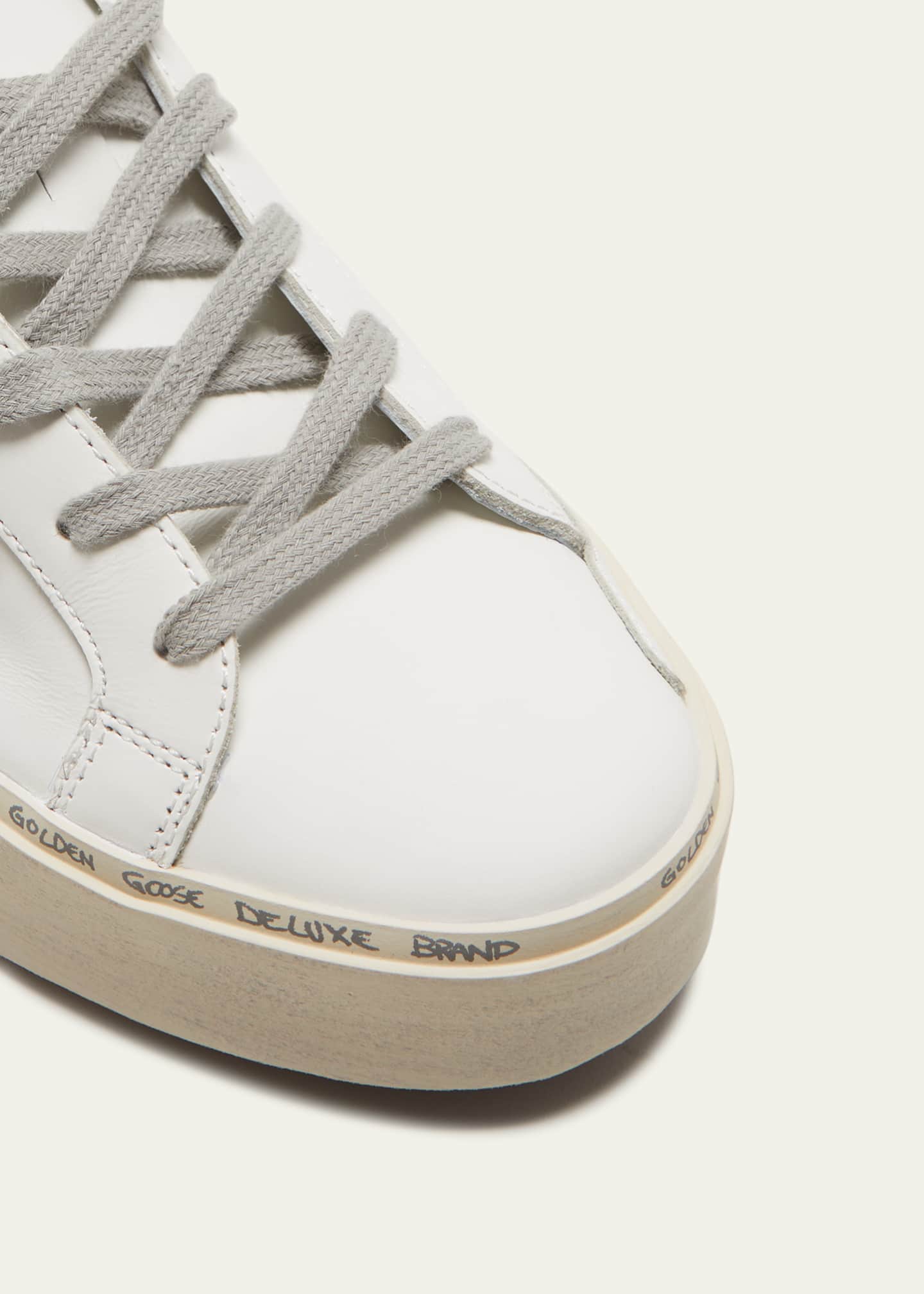 Hi Star Mixed Leather Court Sneakers
