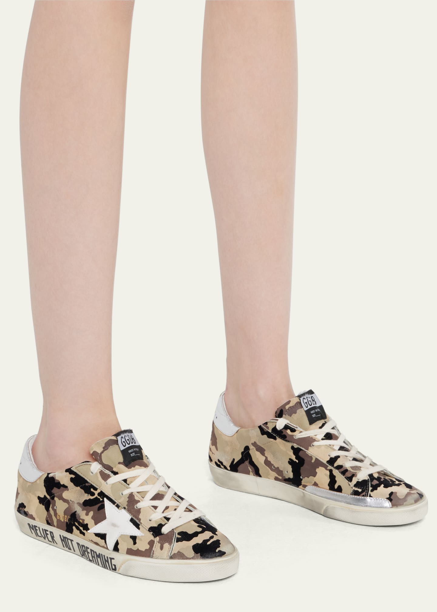 Golden Goose Superstar Camo Script Low-Top Sneakers Image 2 of 5
