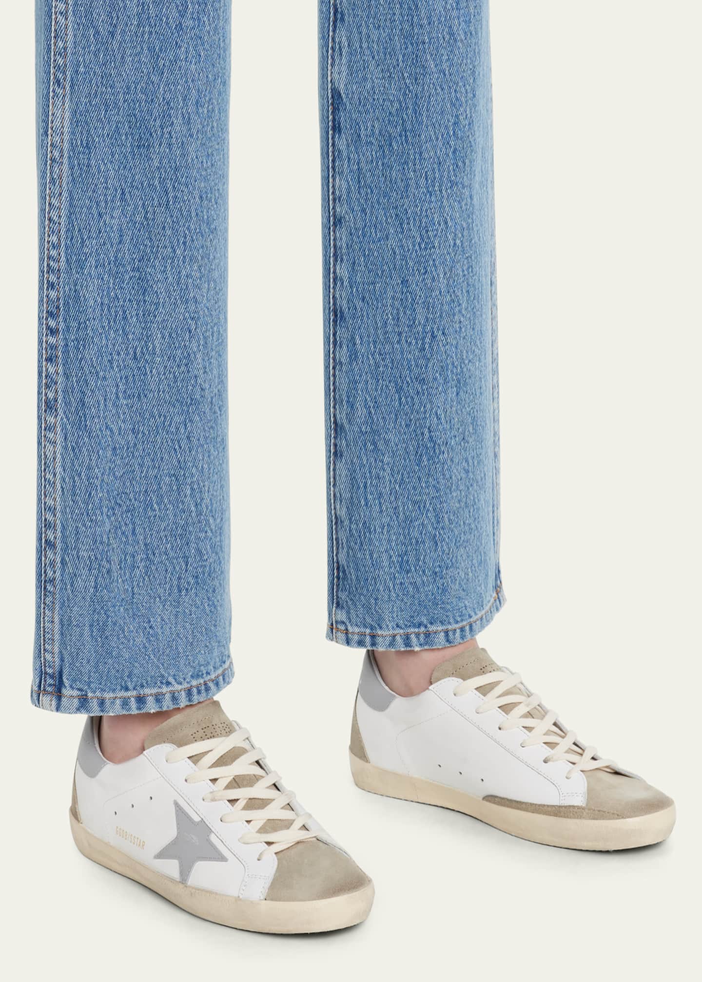 Golden Goose Superstar Mixed Leather Low-Top Sneakers Image 2 of 5
