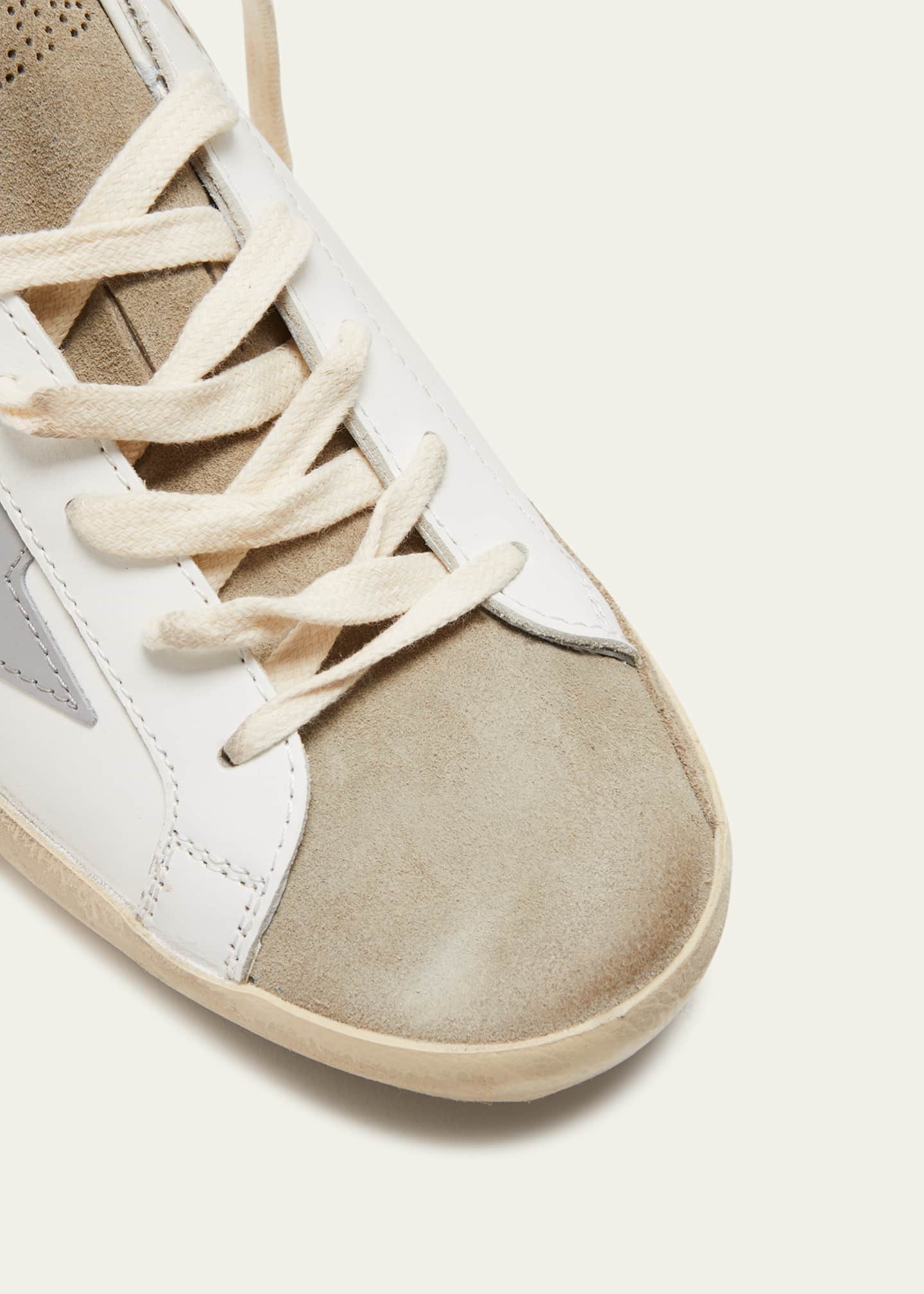 Golden Goose Superstar Mixed Leather Low-Top Sneakers Image 5 of 5