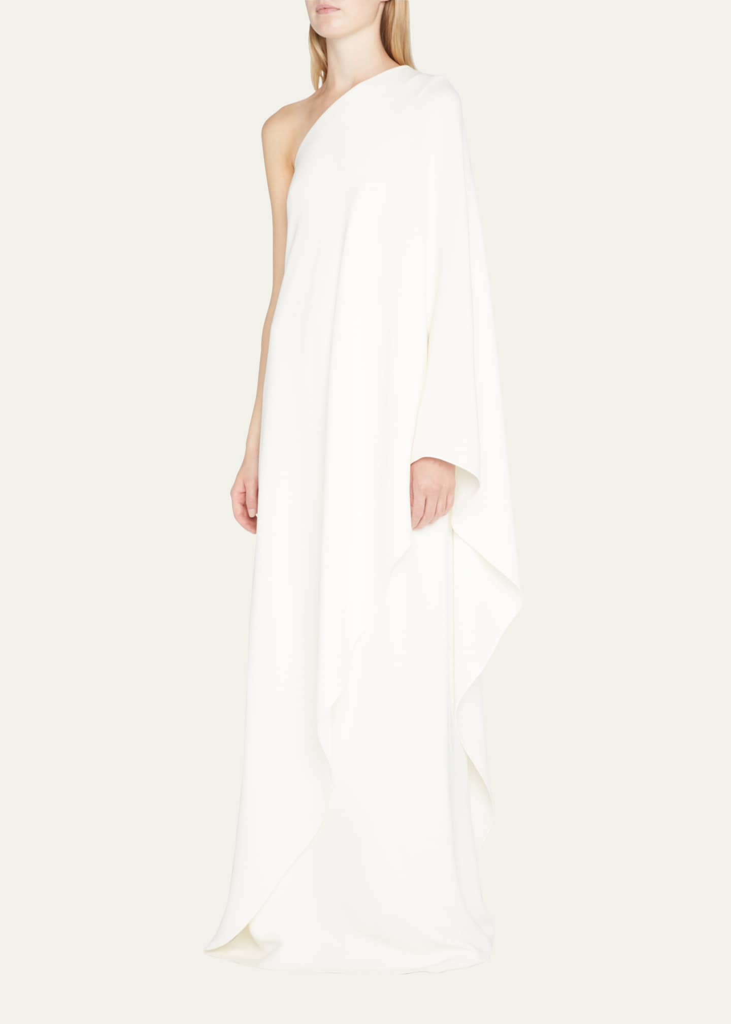 THE ROW Sparrow Draped One-Shoulder Silk Gown