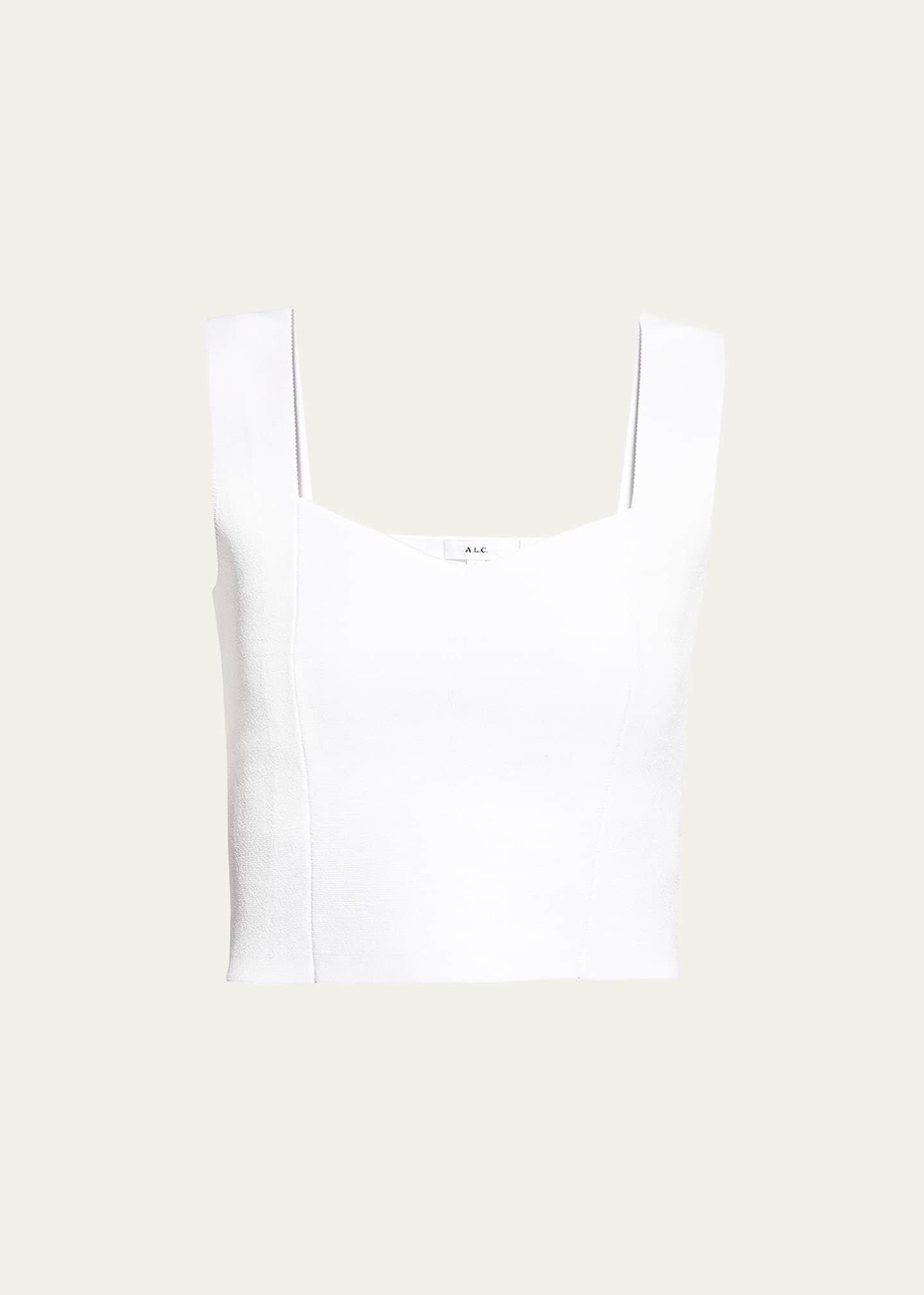 A.L.C. Jordana Seamed Cropped Tank Top Image 1 of 2