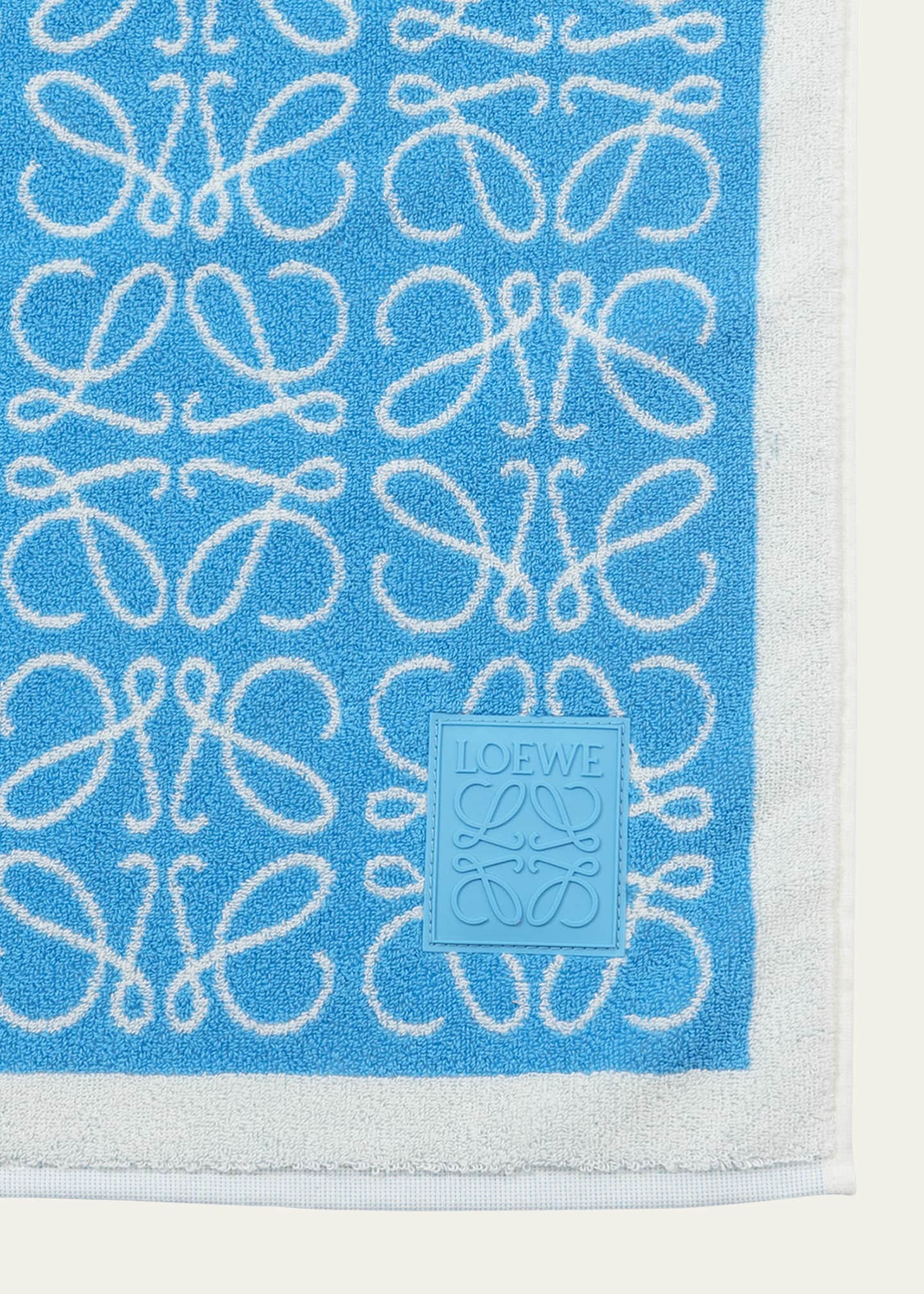 【LOEWE】95X185 ANAGRAM TOWEL◆T000229X01 Towel in cotton Brown - LOEWE