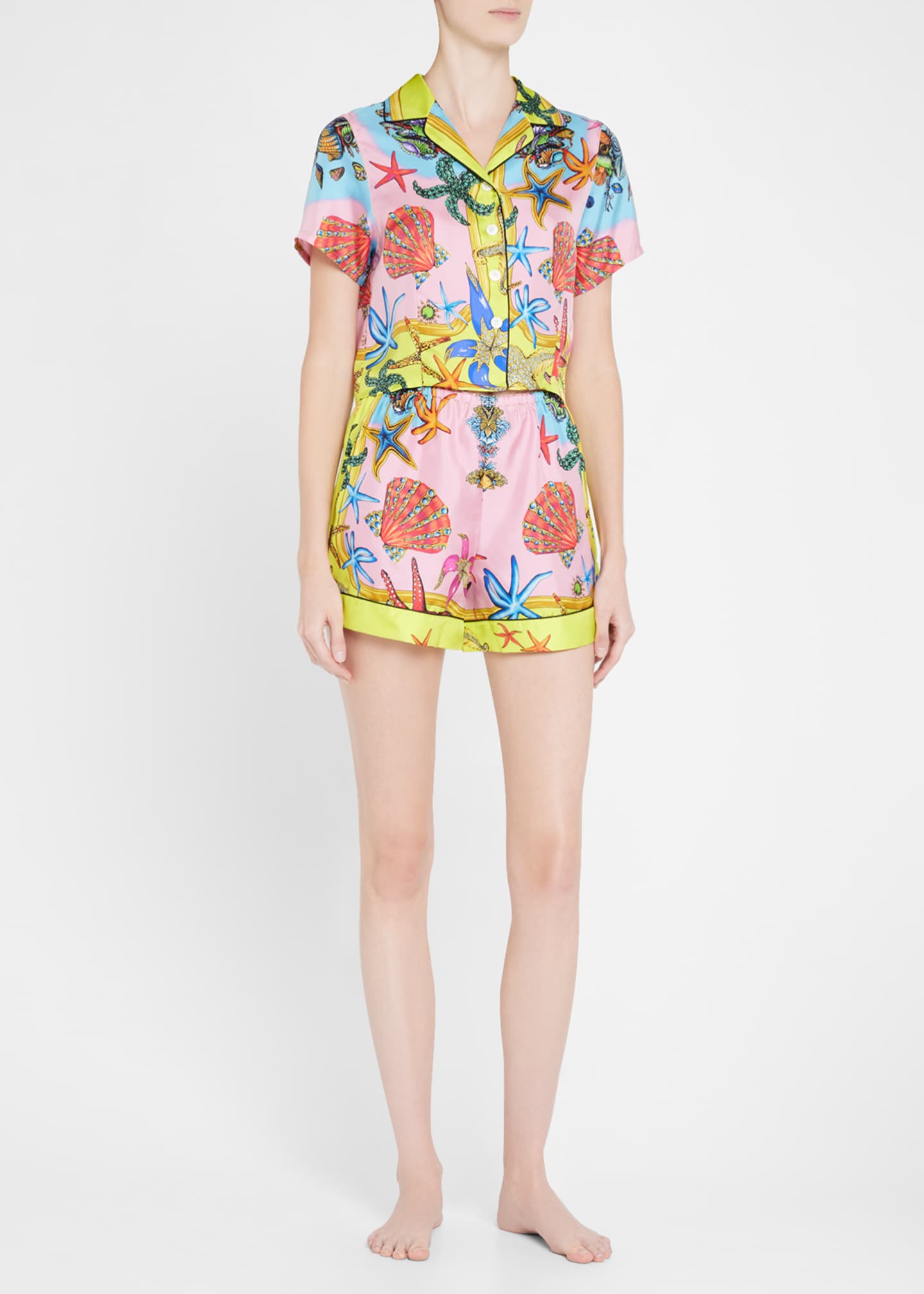 versace pajama shorts
