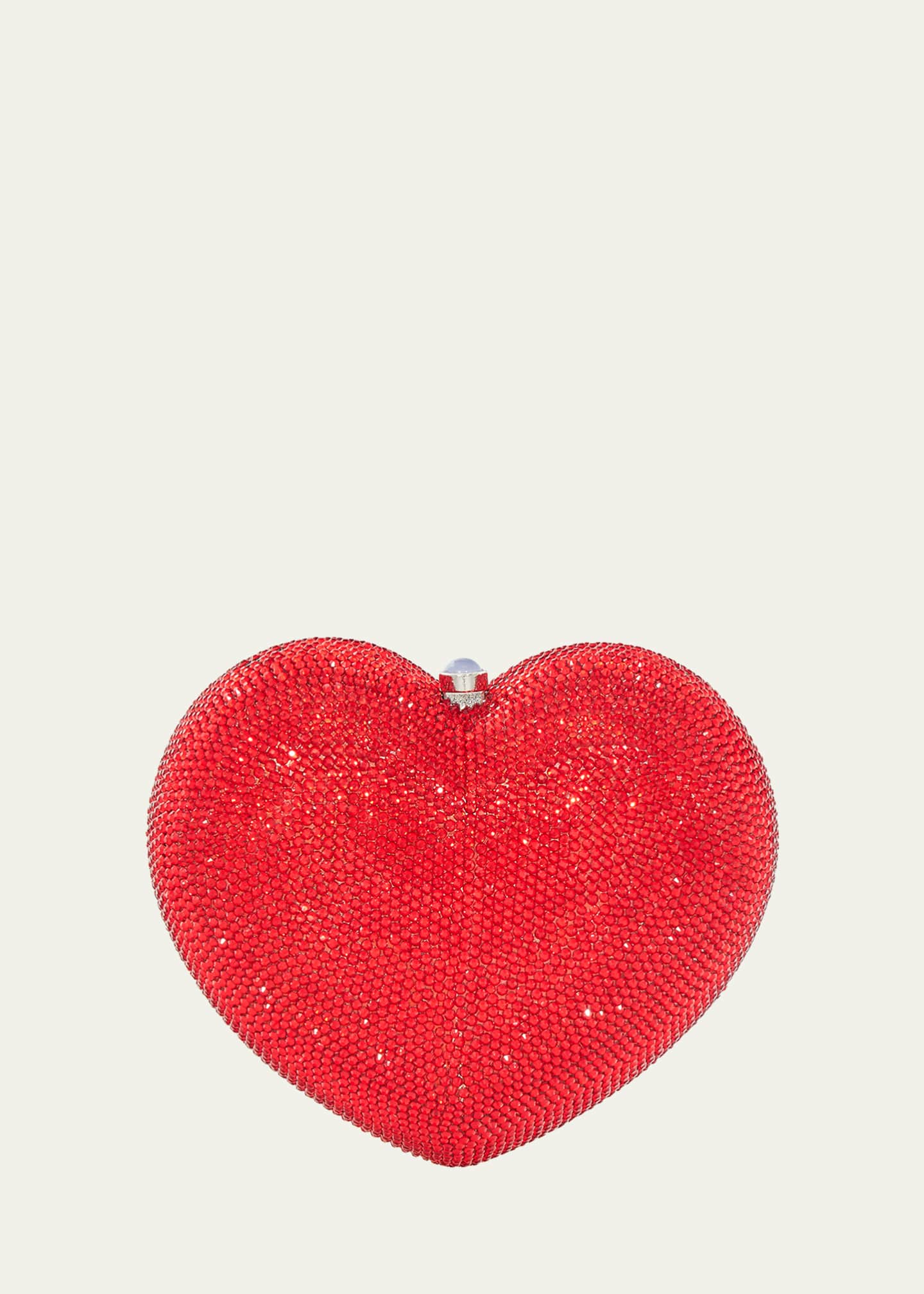 Judith Leiber Couture L'Amour Petit Coeur Crystal Minaudiere