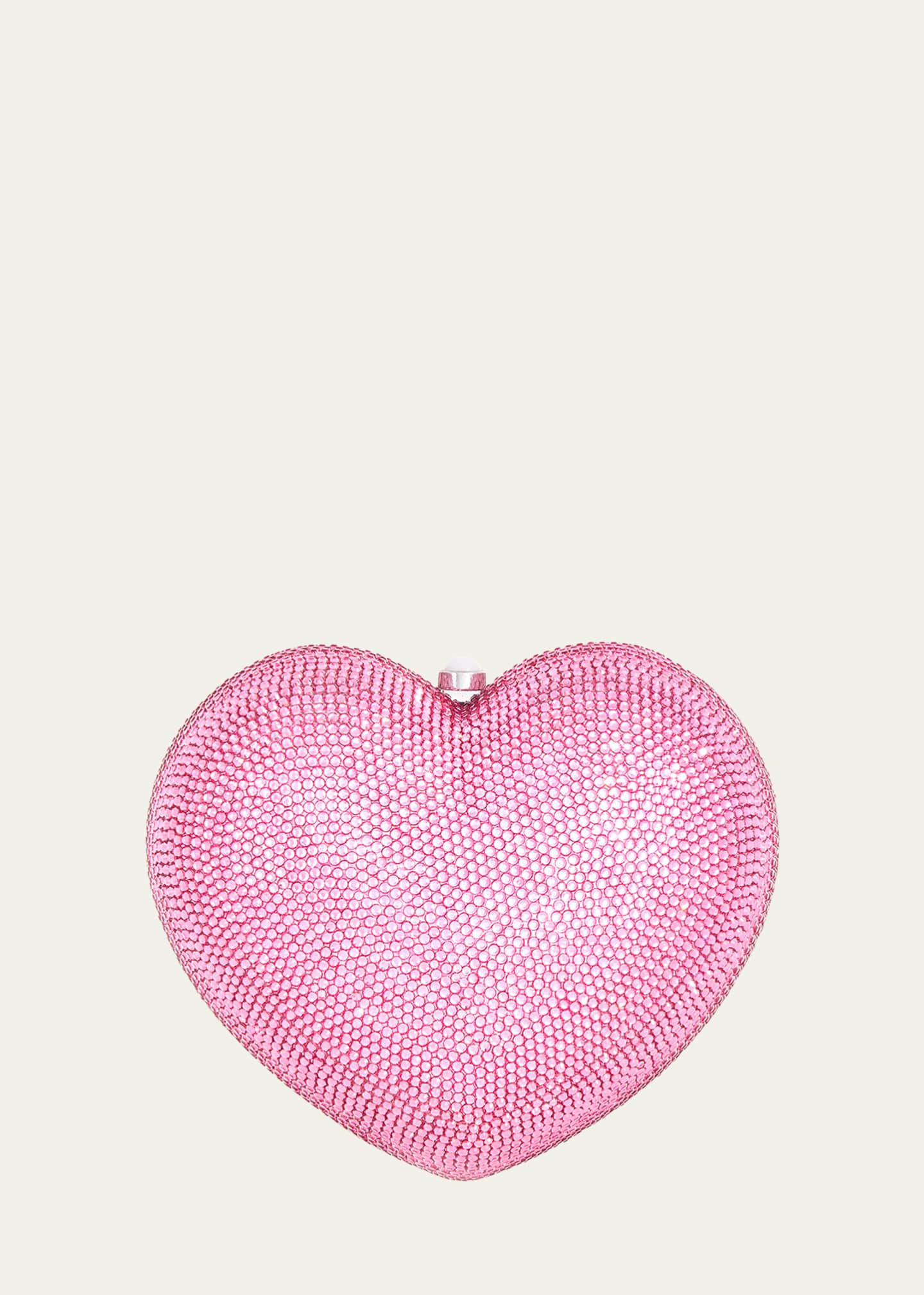 Judith Leiber L Amour Petit Coeur Minaudiere Pink