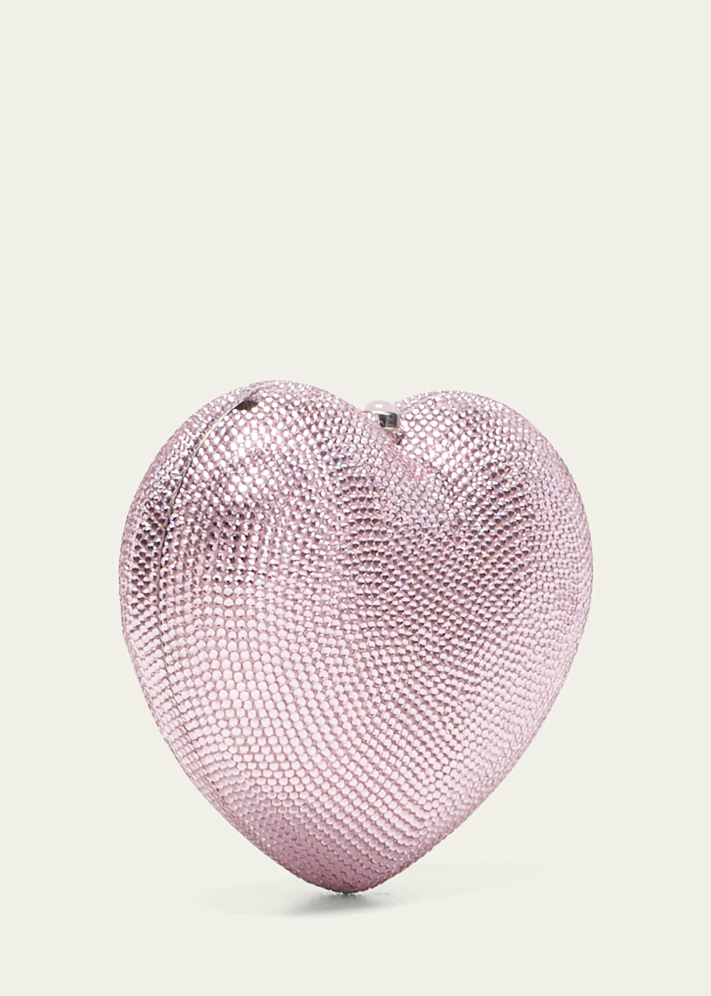Judith Leiber L Amour Petit Coeur Minaudiere Pink