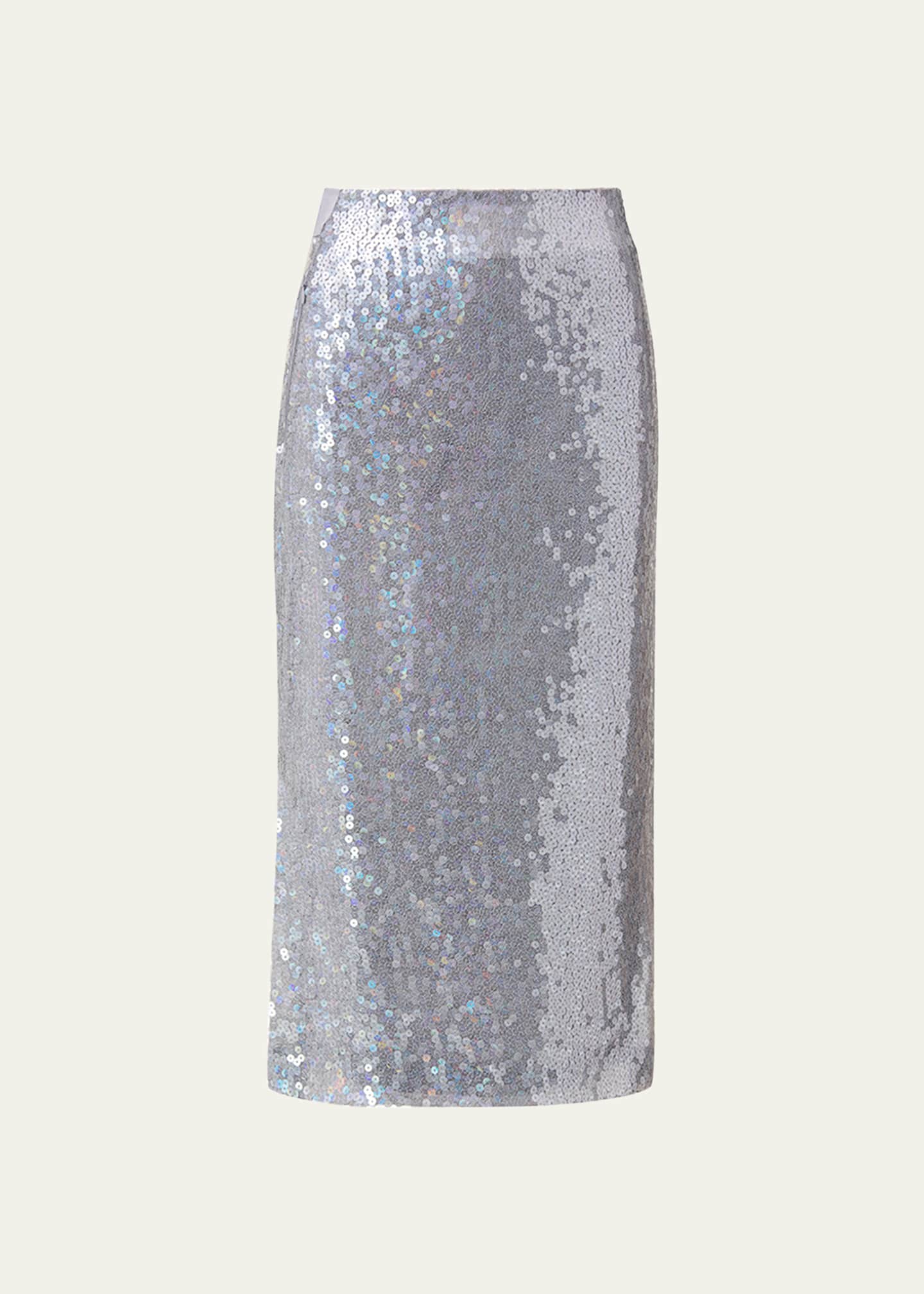 Akris Sequin KneeLength Pencil Skirt Bergdorf Goodman