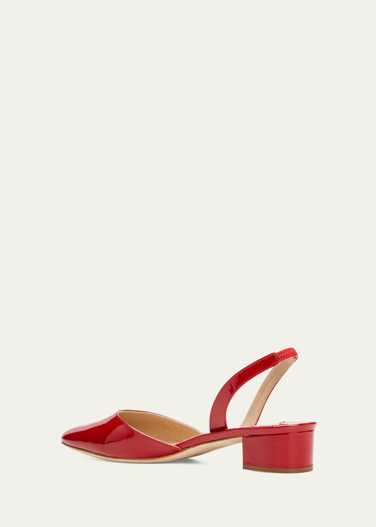 Manolo Blahnik Aspro Patent Slingback Ballerina Pumps Image 2 of 3
