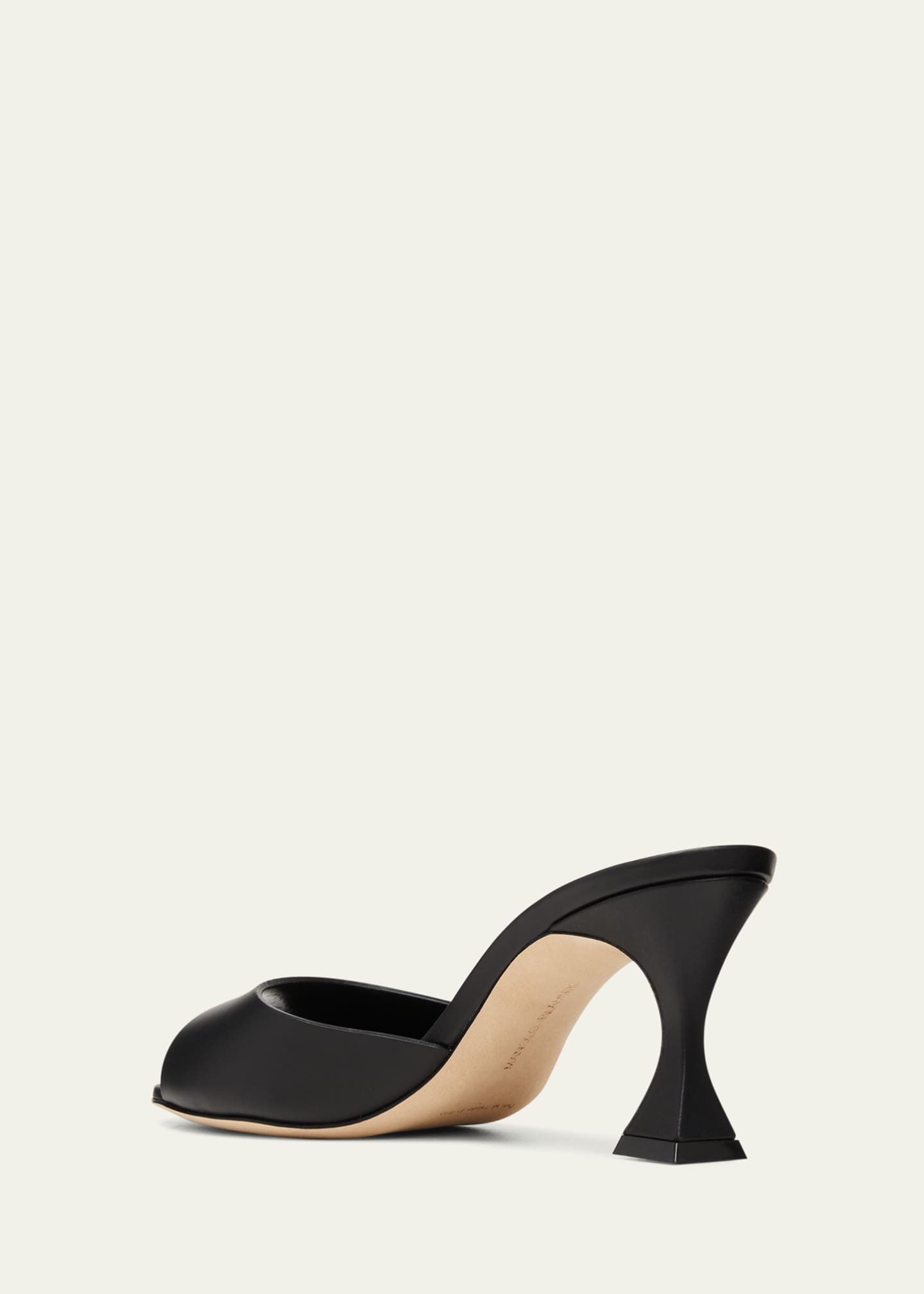 Manolo Blahnik Jadarona Leather Mule Sandals Image 2 of 3