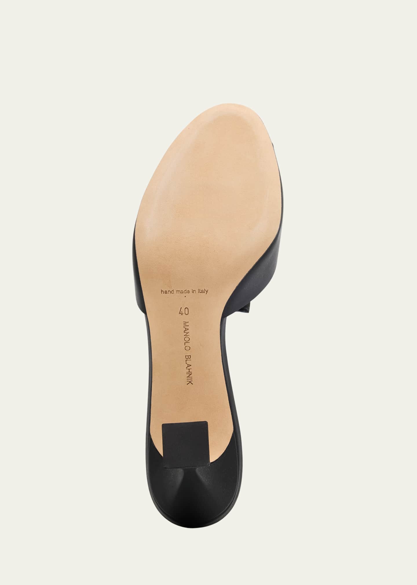 【大特価】マノロ ブラニク JADARONA ミュール（サイズ36:23cm） JADARONA | Brown Calf Leather Mules | Manolo Blahnik