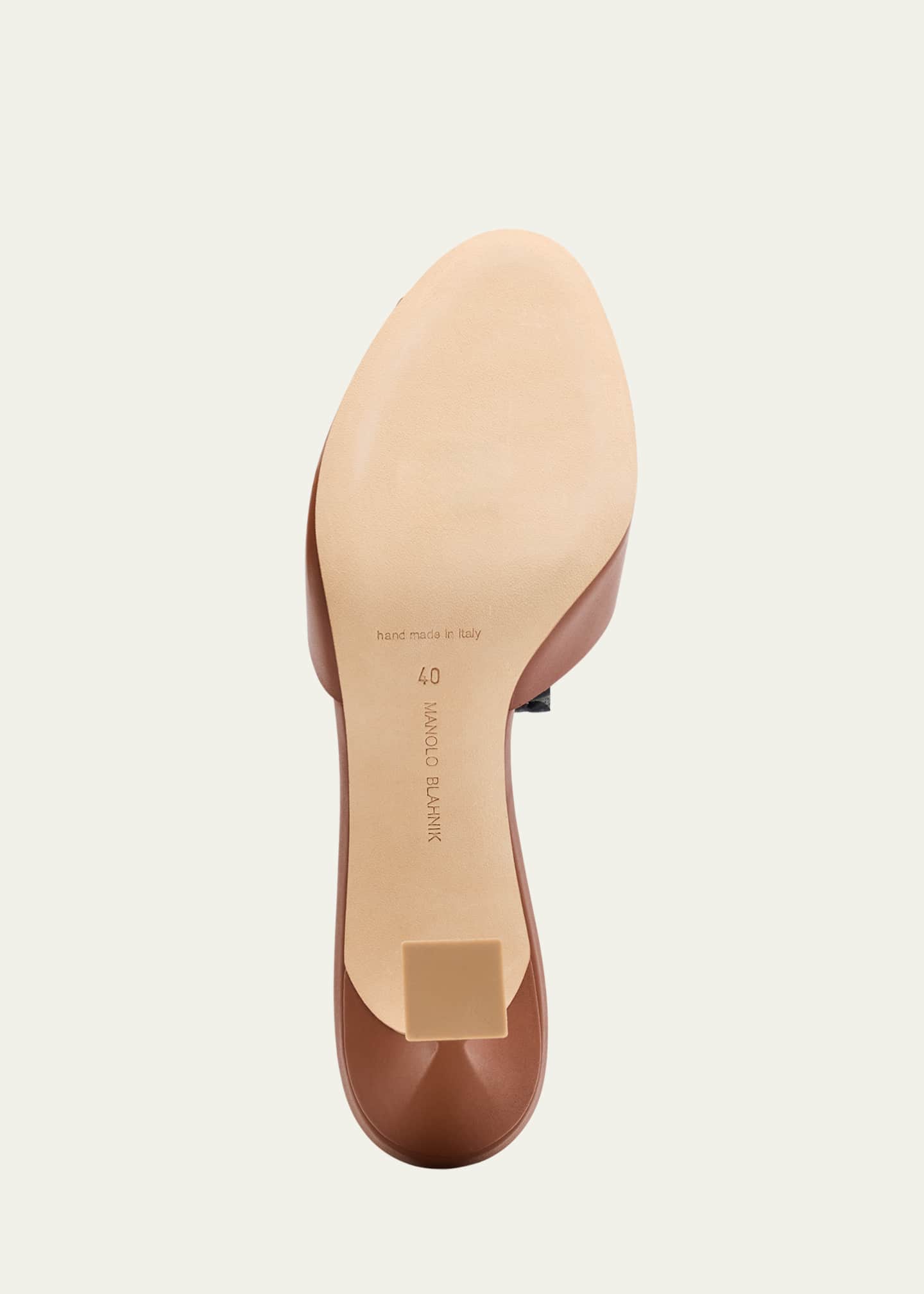 MANOLO BLAHNIK［未使用］希少 JADARONA ブラウンミュール MB18555S-Manolo-Blahnik-Jada-