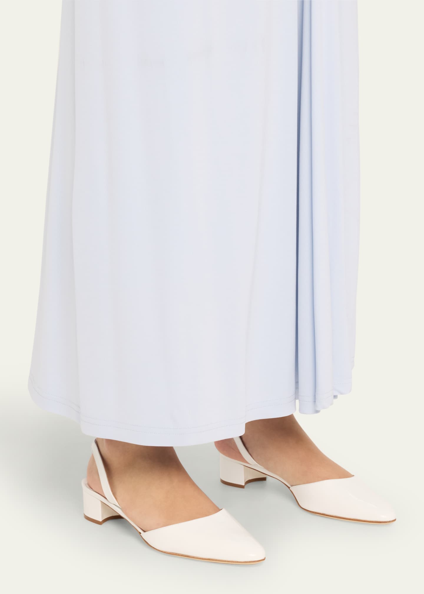 Manolo Blahnik Aspro Patent Slingback Ballerina Pumps Image 2 of 5