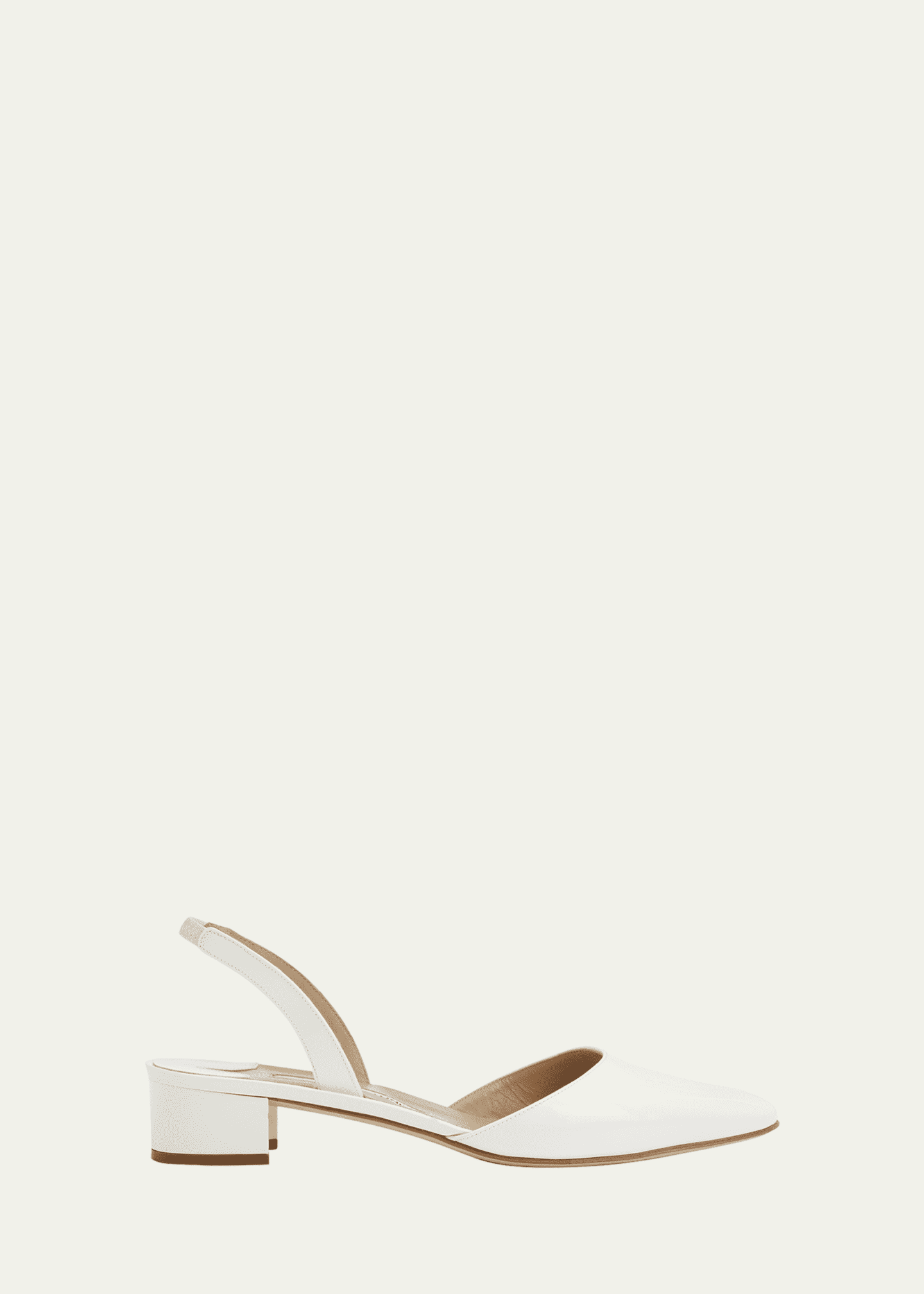Manolo Blahnik Aspro Patent Slingback Ballerina Pumps