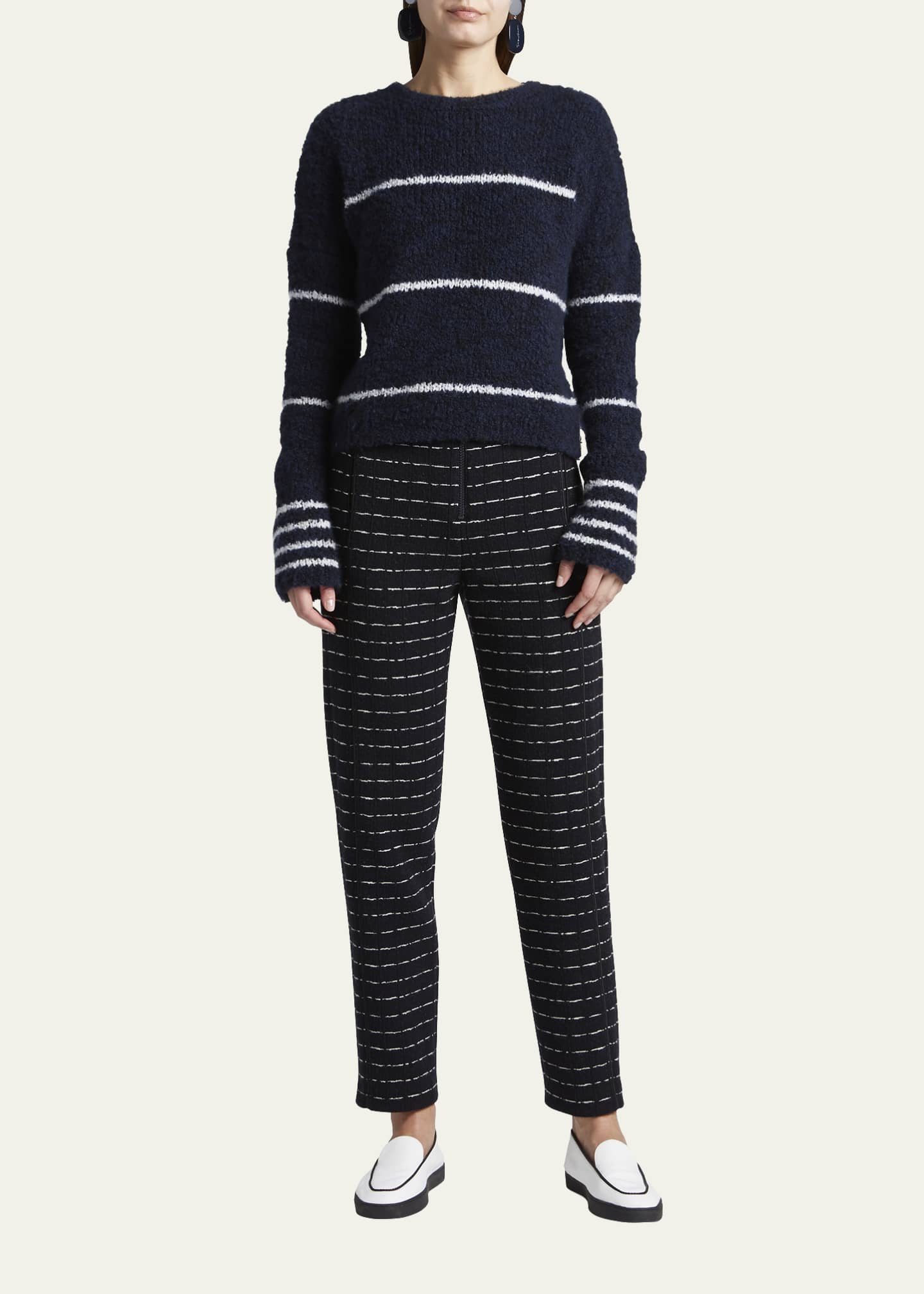 Giorgio Armani Striped Cashmere Pullover - Bergdorf Goodman
