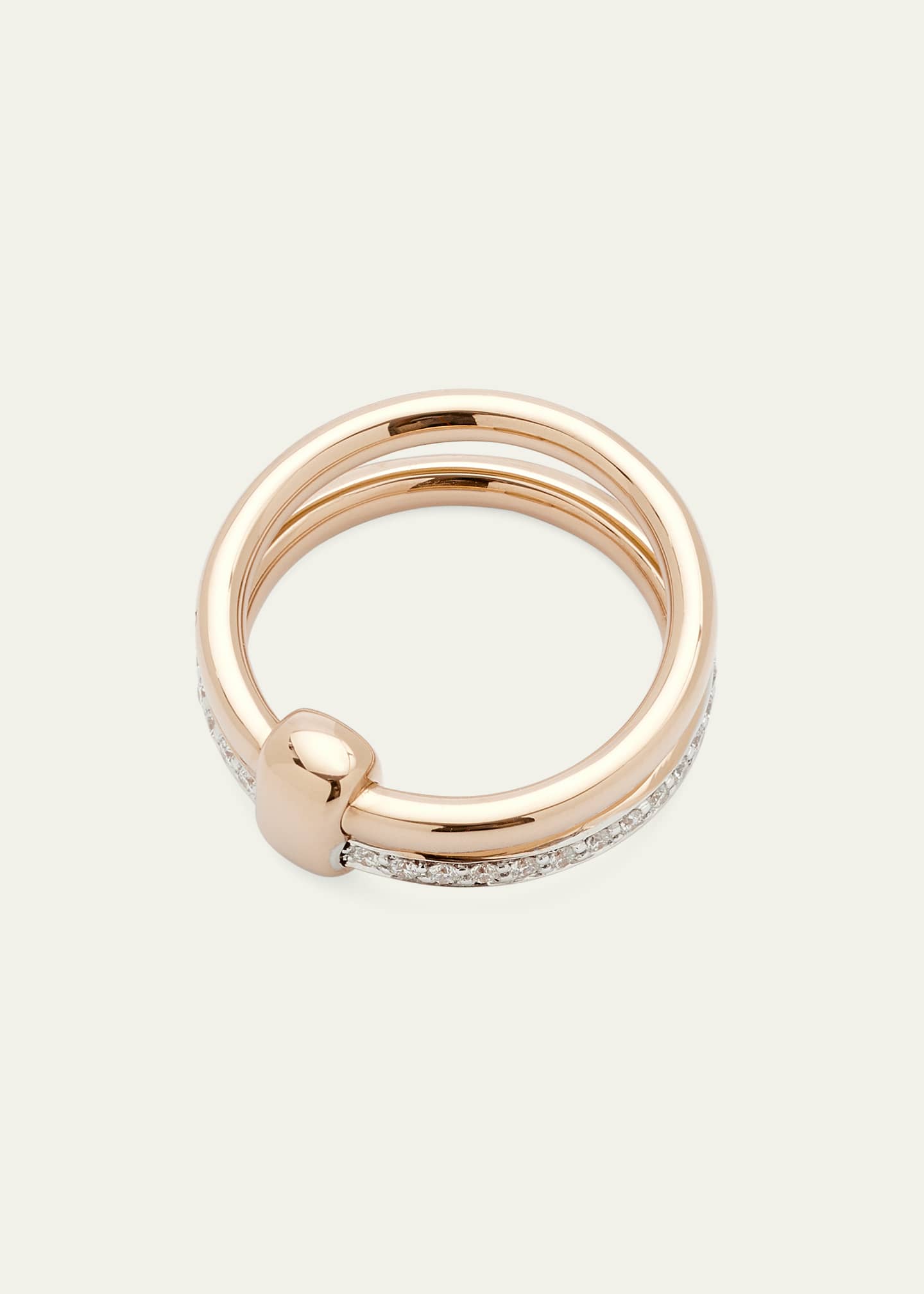 Pomellato Iconica 18K Rose Gold Ring with Diamonds Image 4 of 4